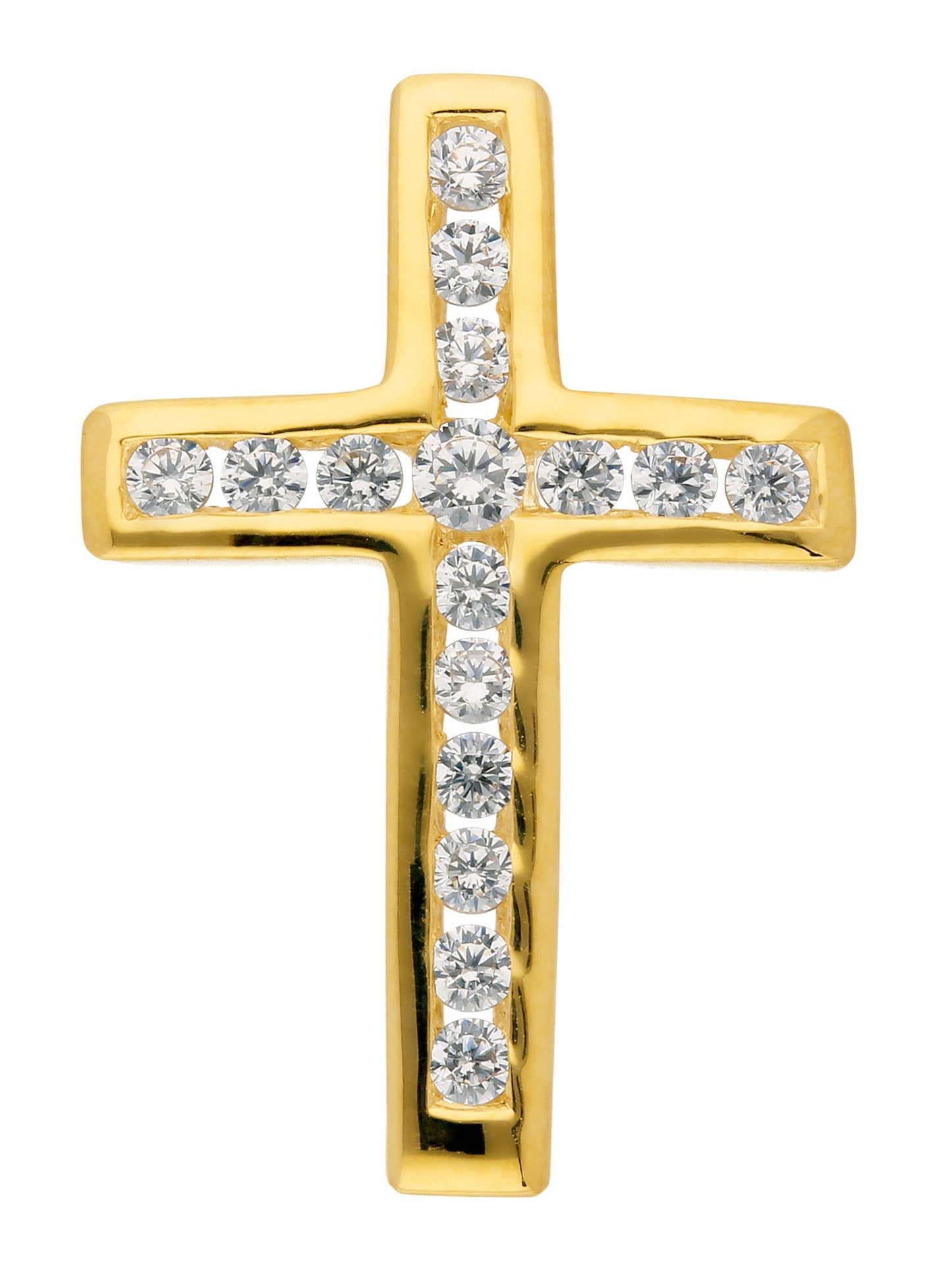 Adelia´s 333 Gold Kreuz Anhänger mit Zirkonia