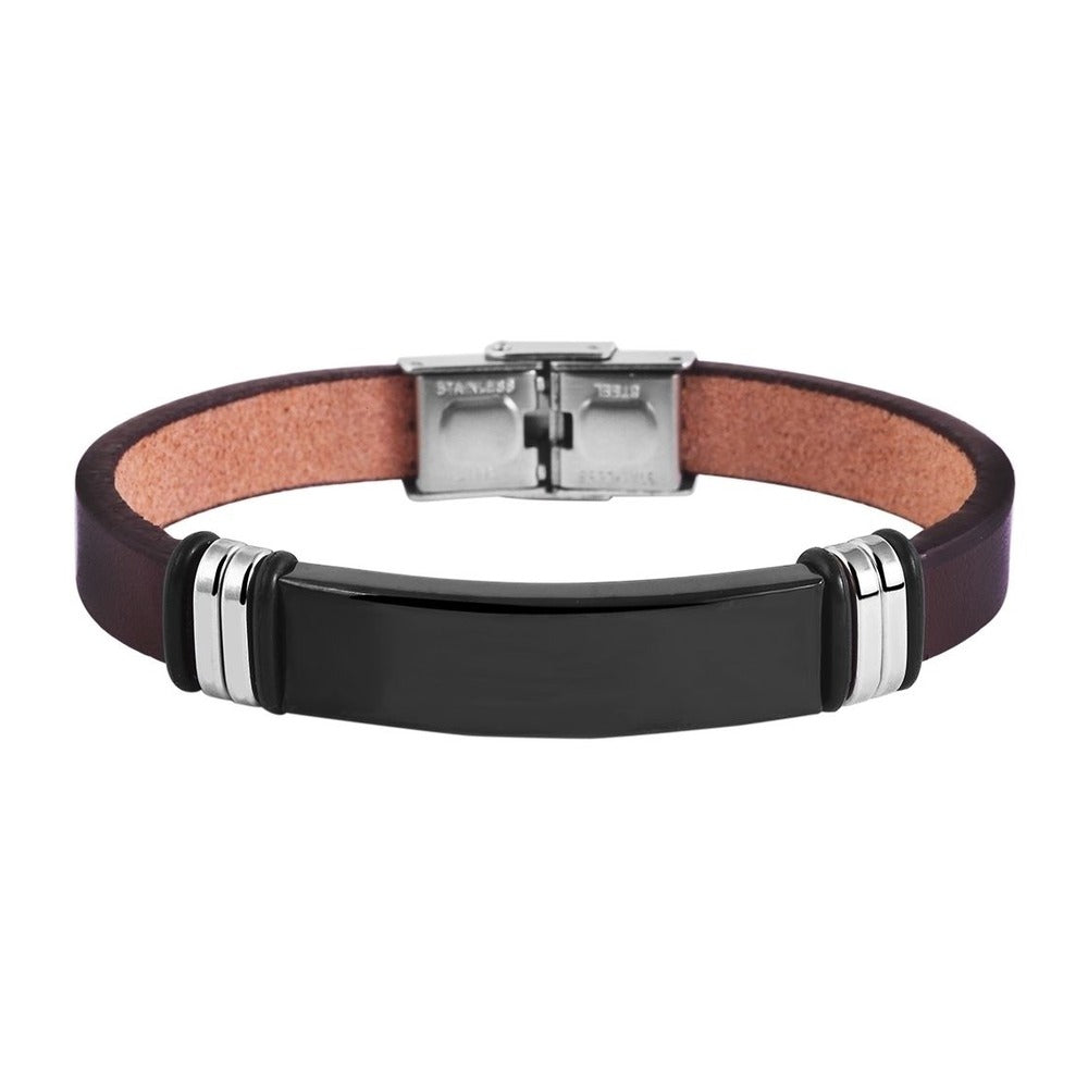 Unisex Armband aus Leder 21 cm