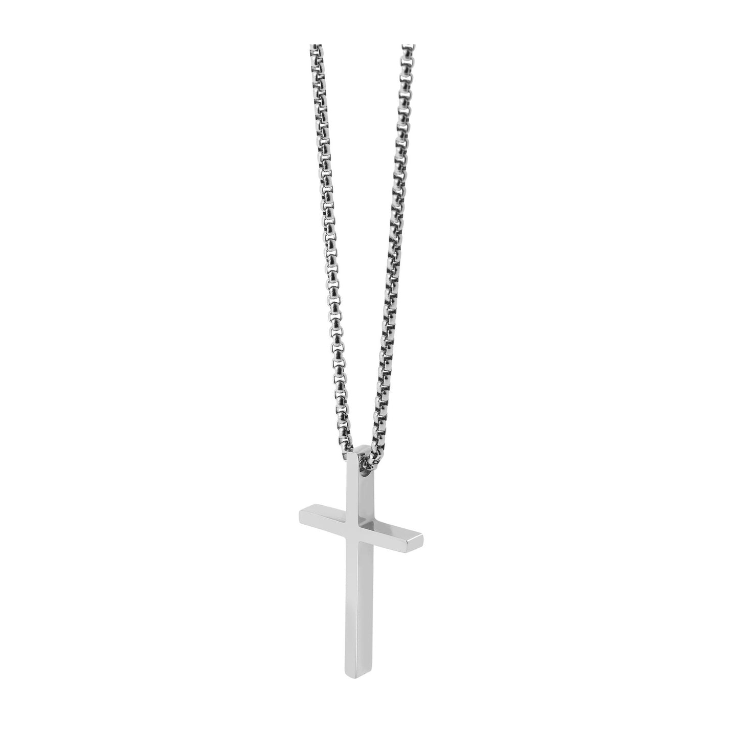 Unisex Halskette mit Anhänger – Kreuz aus Edelstahl