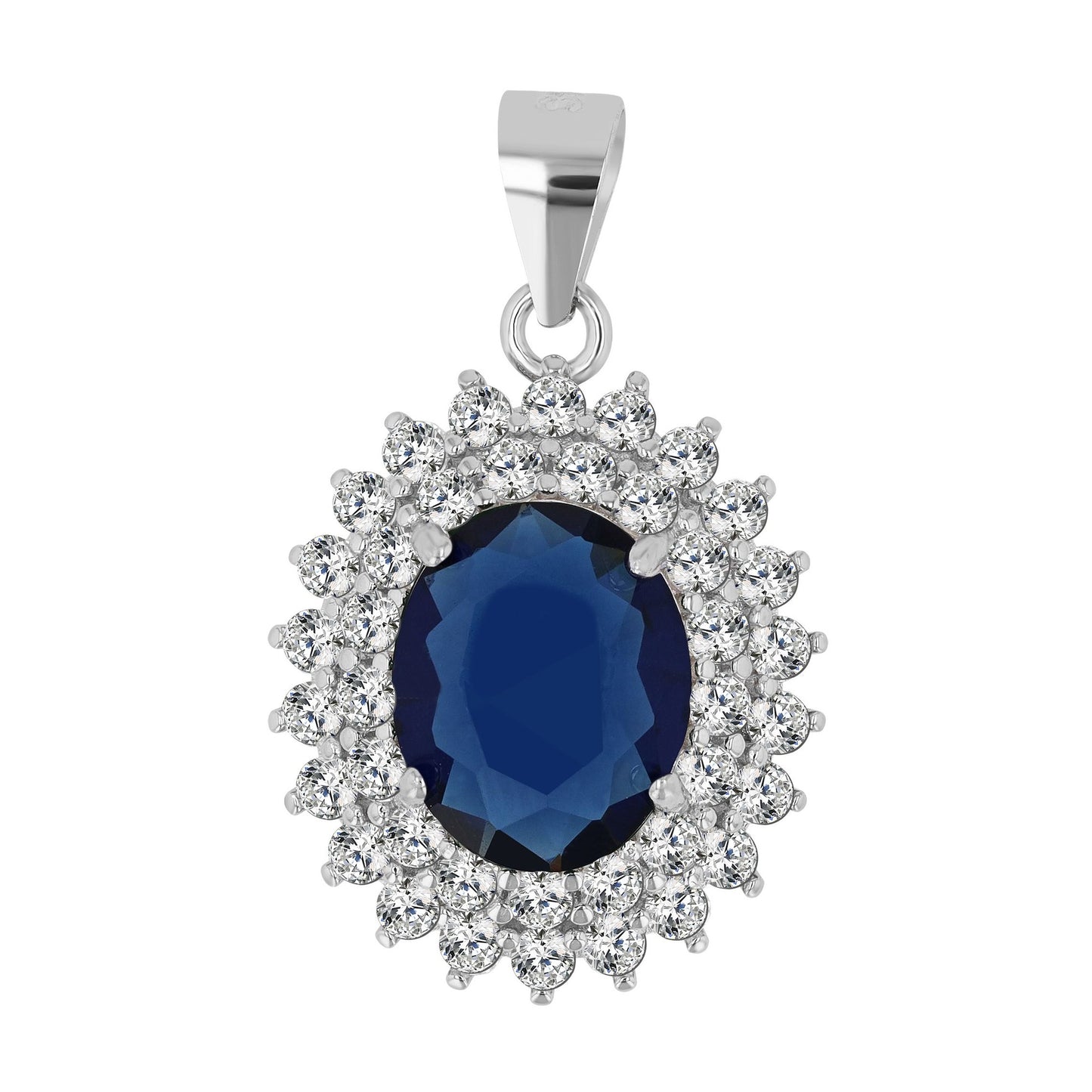 Damen Anhänger aus 925 Silber mit Zirkonia