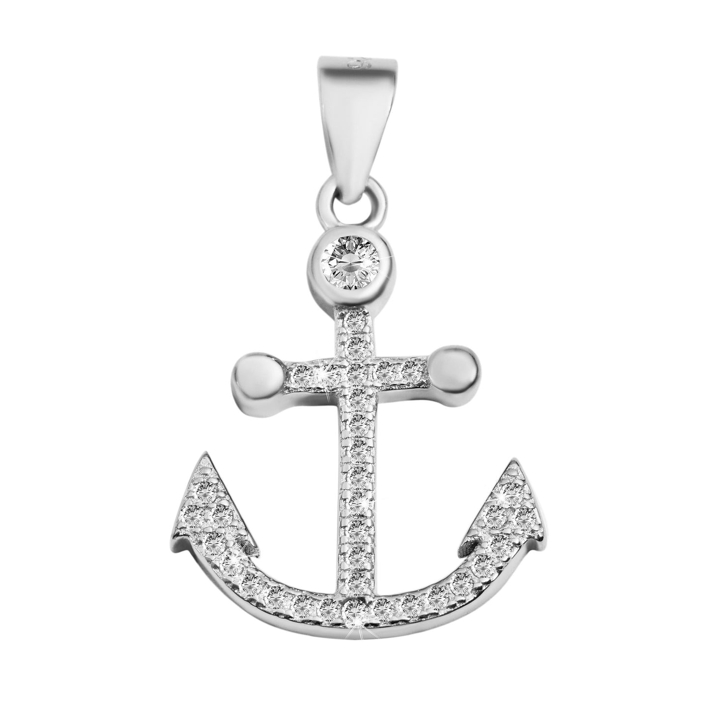 Damen Anhänger aus 925 Silber mit Zirkonia
