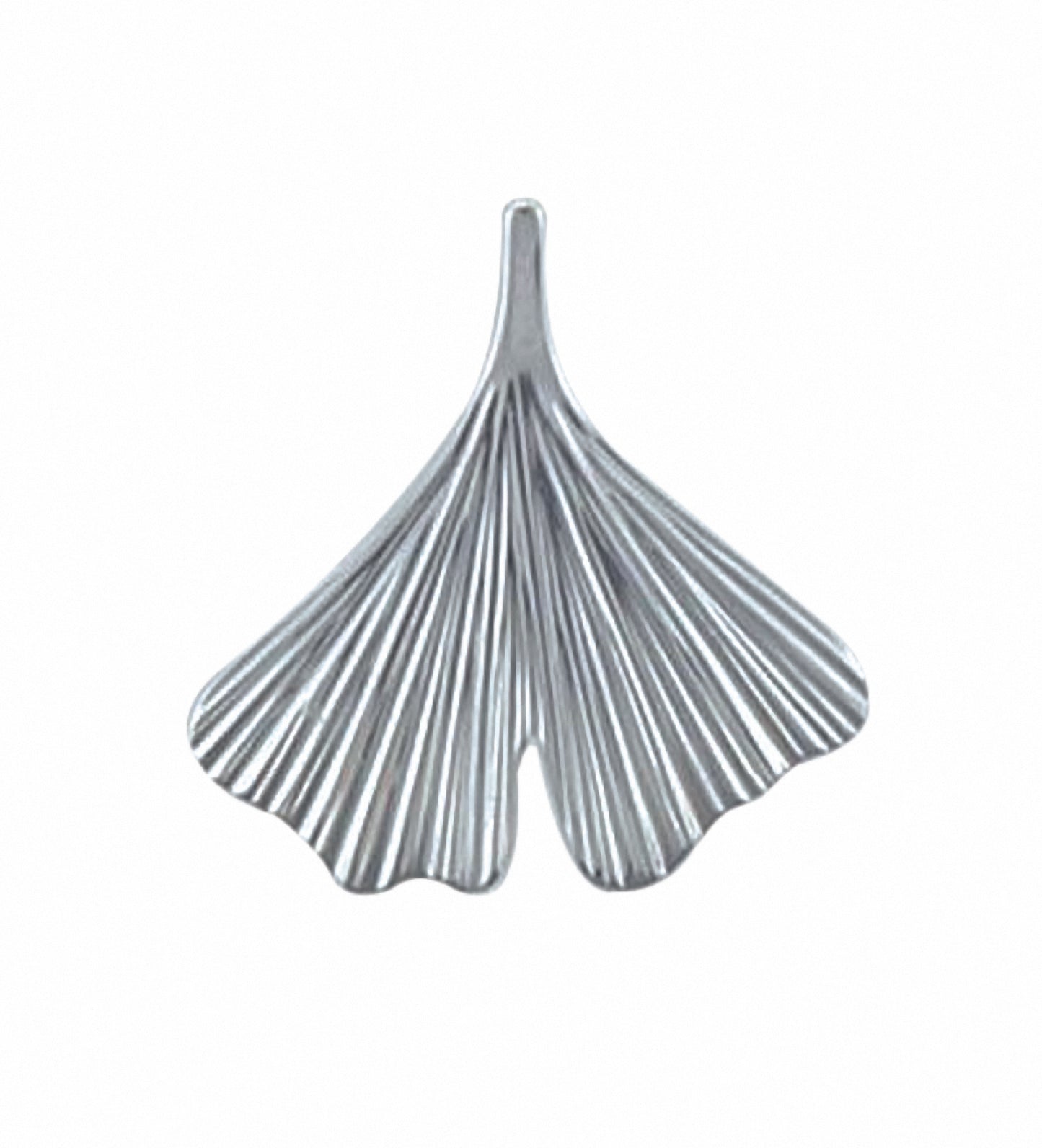 Adelia´s 585 Weißgold Anhänger Ginkoblatt