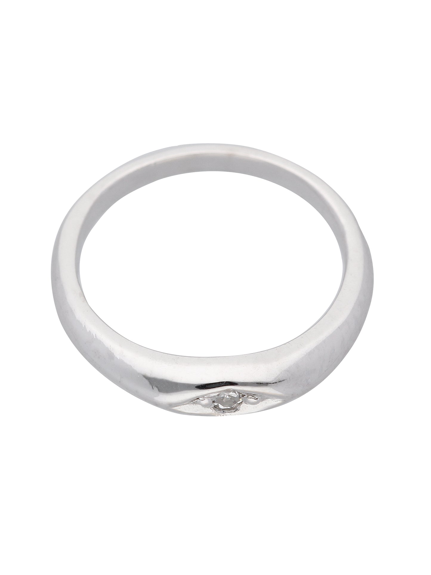 Adelia´s 585 Weißgold Anhänger mit Diamant Ø 10,5 mm