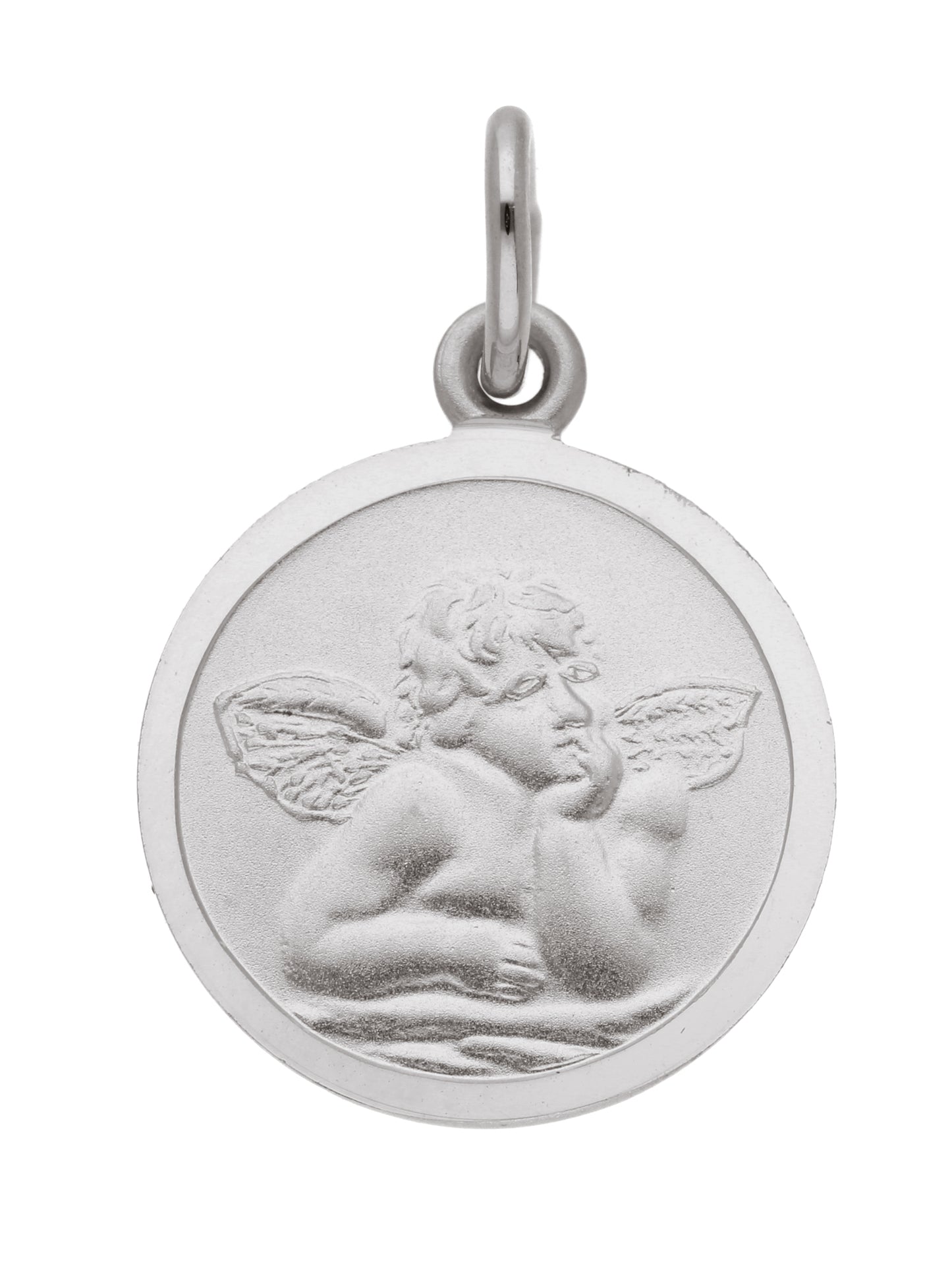 Adelia´s 333 Weißgold Anhänger Amor Ø 12 mm