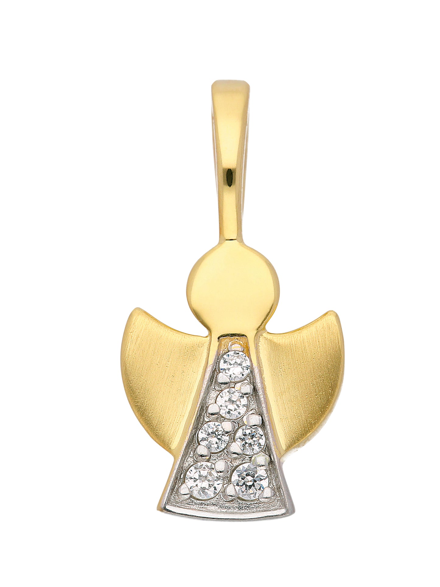 Adelia´s 333 Gold Anhänger Engel mit Zirkonia