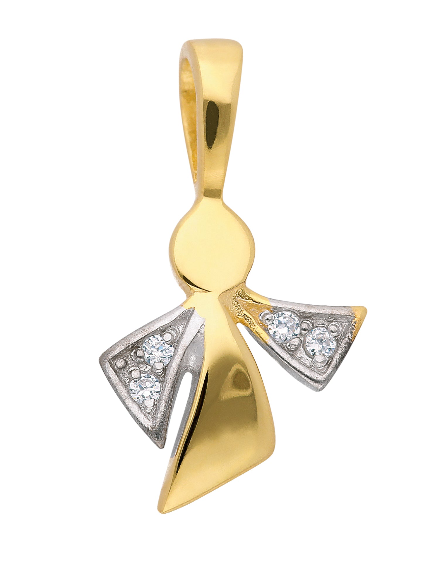 Adelia´s 333 Gold Anhänger Engel mit Zirkonia