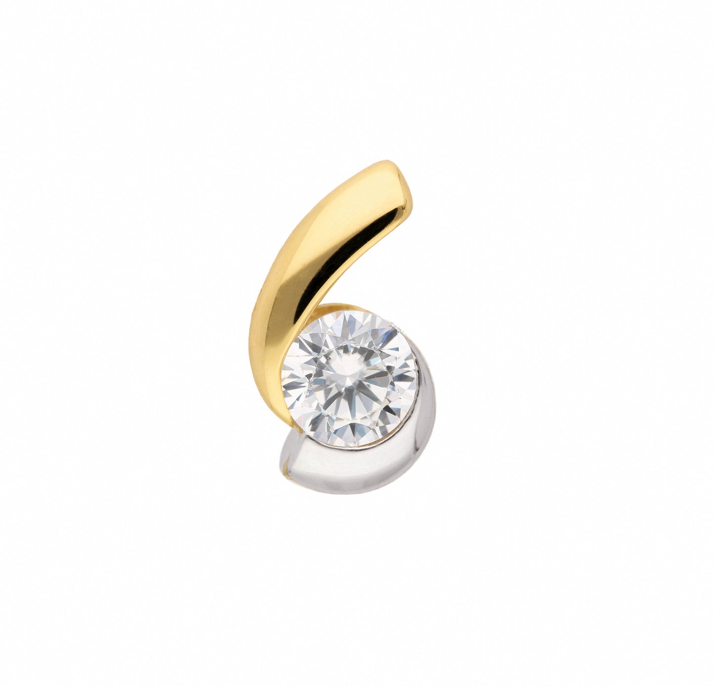Adelia´s 585 Gold Anhänger mit Zirkonia
