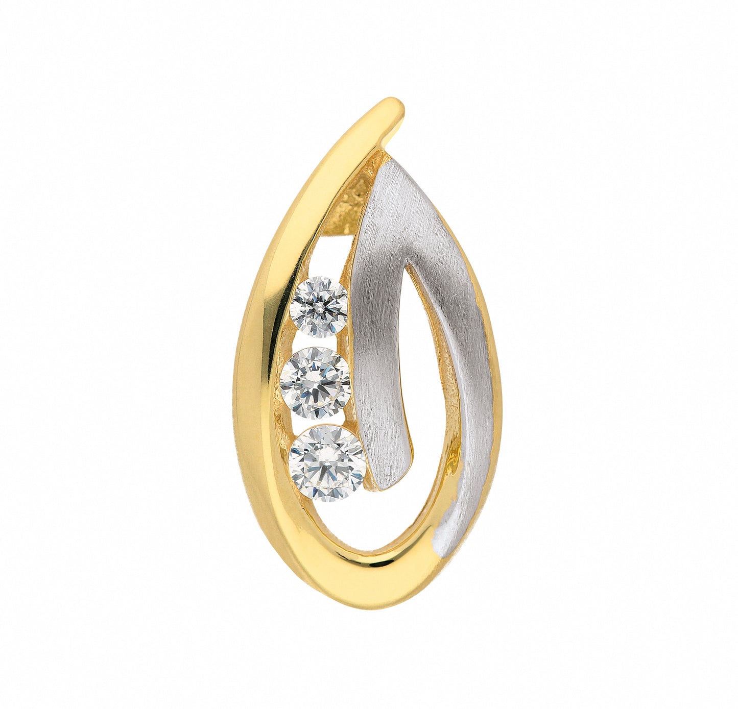 Adelia´s 585 Gold Anhänger mit Zirkonia