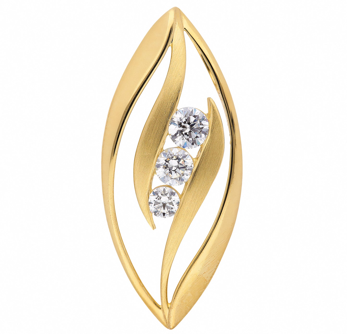 Adelia´s 585 Gold Anhänger mit Zirkonia