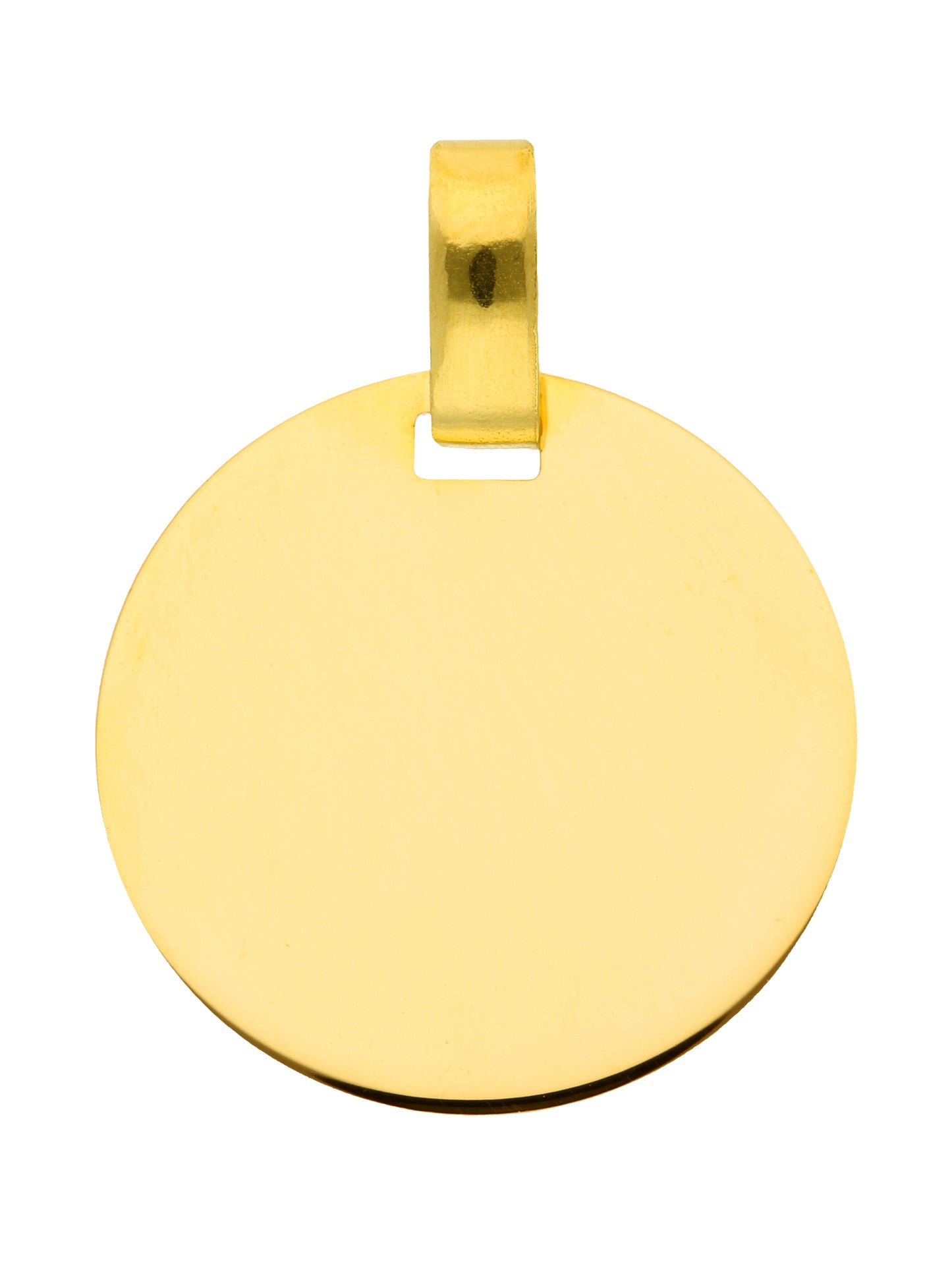 Adelia´s 333 Gold Gravurplatte Anhänger Ø 16 mm