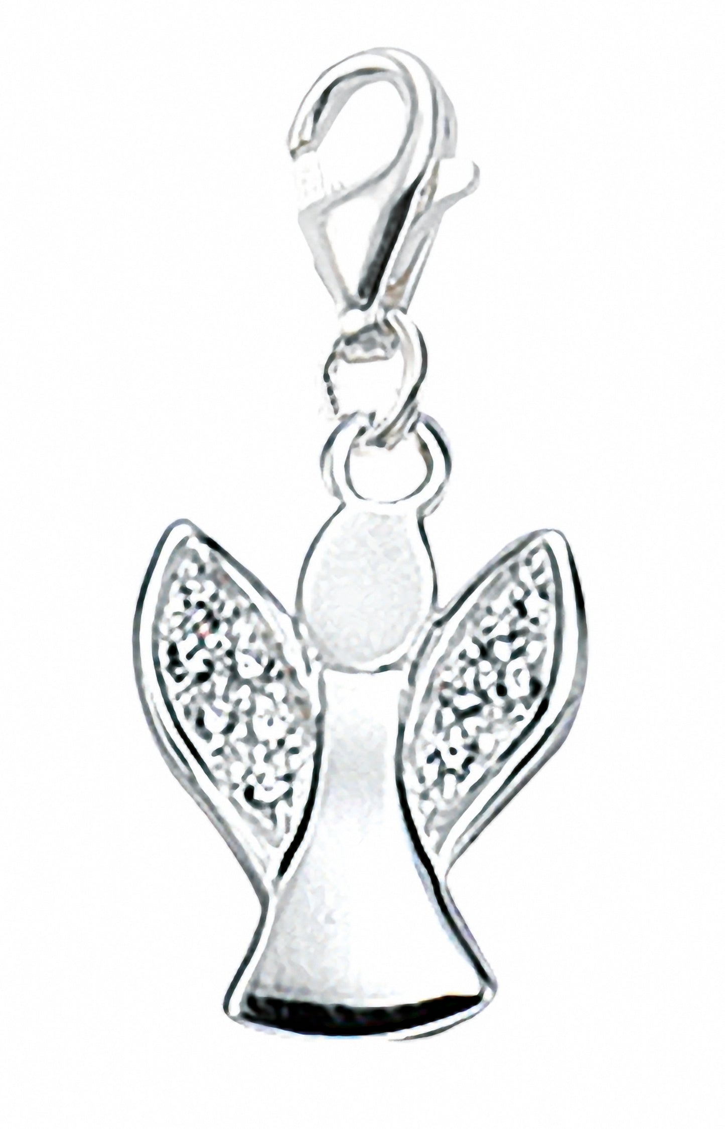 Adelia´s 925 Silber Charms Anhänger Engel mit Zirkonia