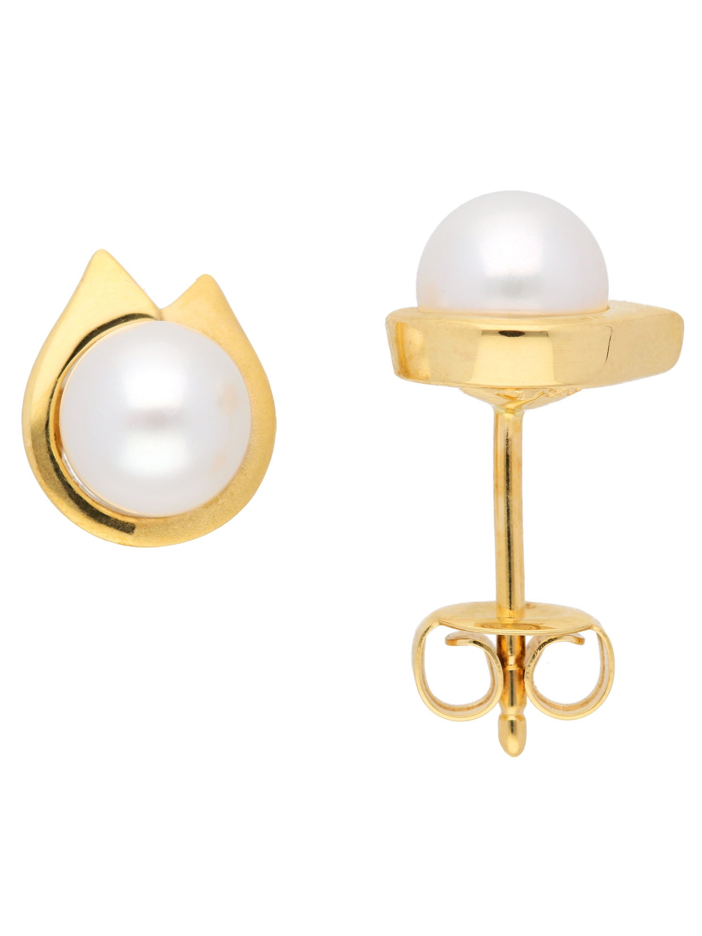 Adelia´s 333 Gold Ohrringe Ohrstecker mit Süßwasser Zuchtperle Ø 5,9 mm
