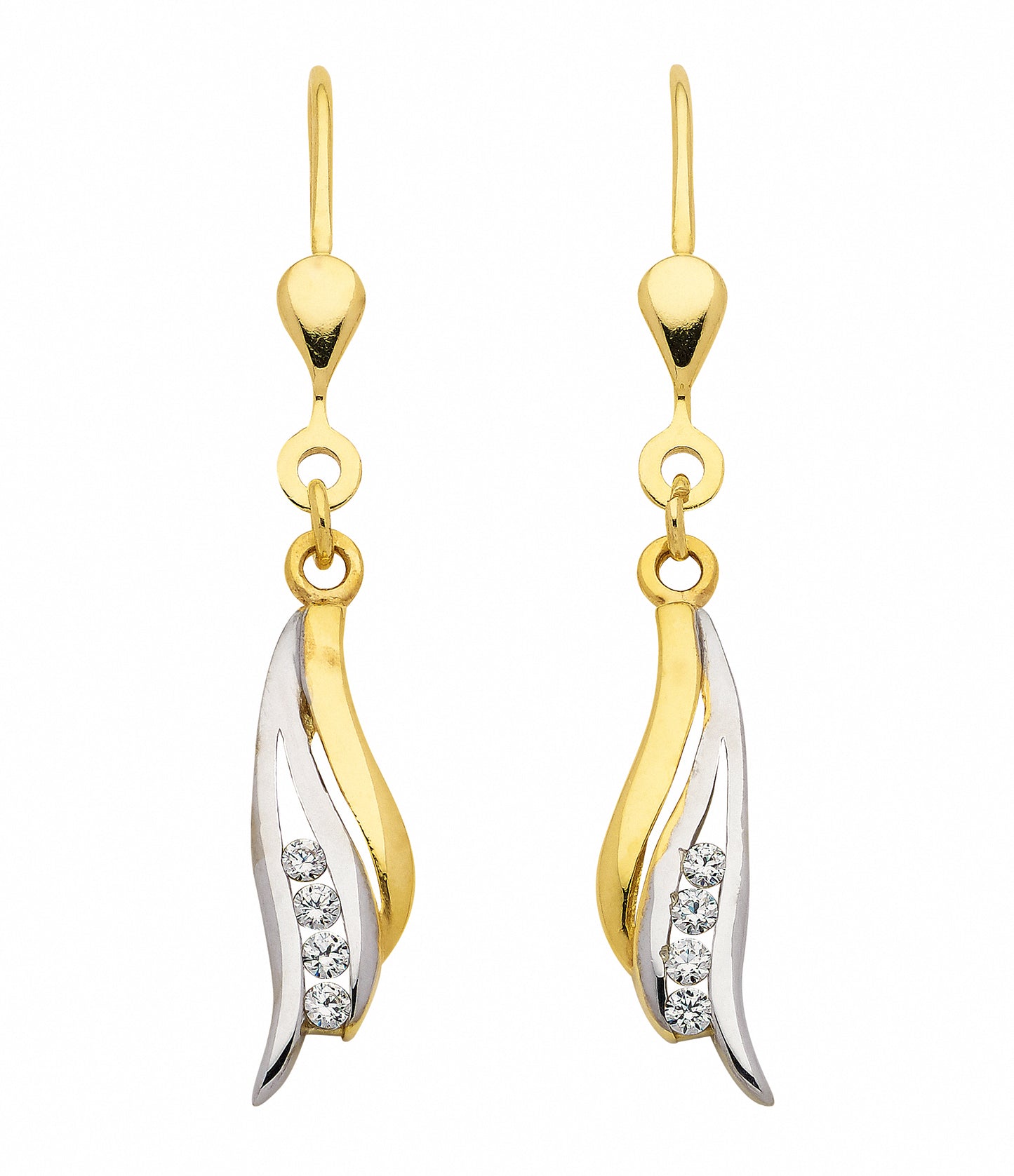 Adelia´s 333 Gold Ohrringe Ohrhänger mit Zirkonia