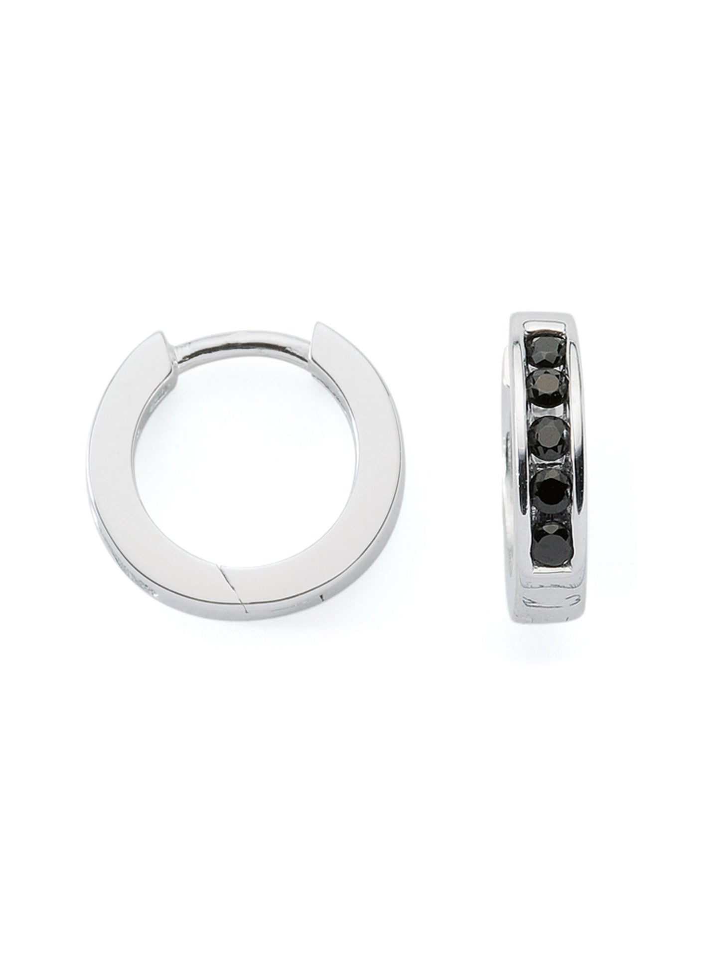 Adelia´s 925 Silber Ohrringe Creolen mit Zirkonia Ø 12,2 mm