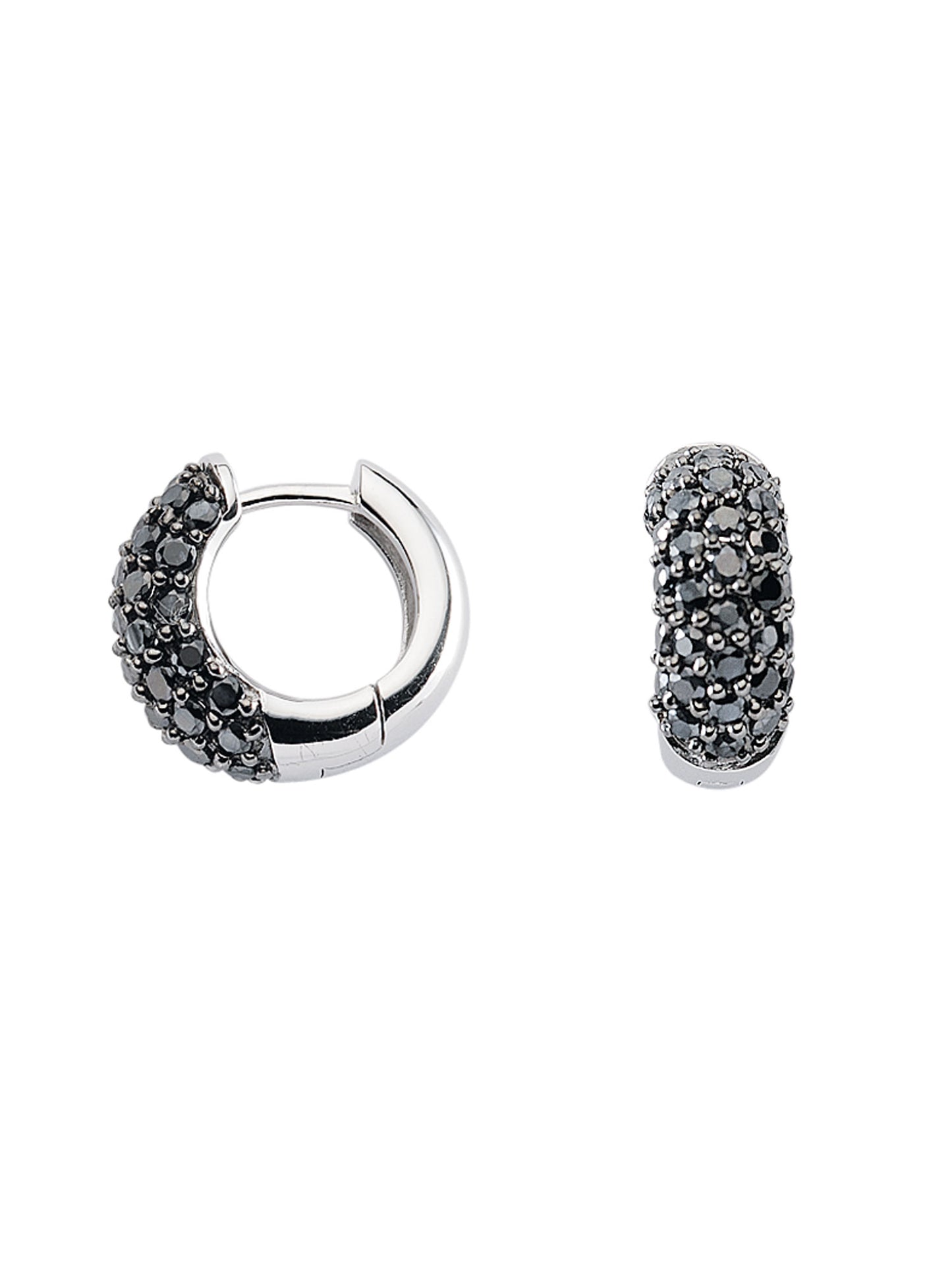 Adelia´s 925 Silber Ohrringe Creolen mit Zirkonia Ø 16 mm