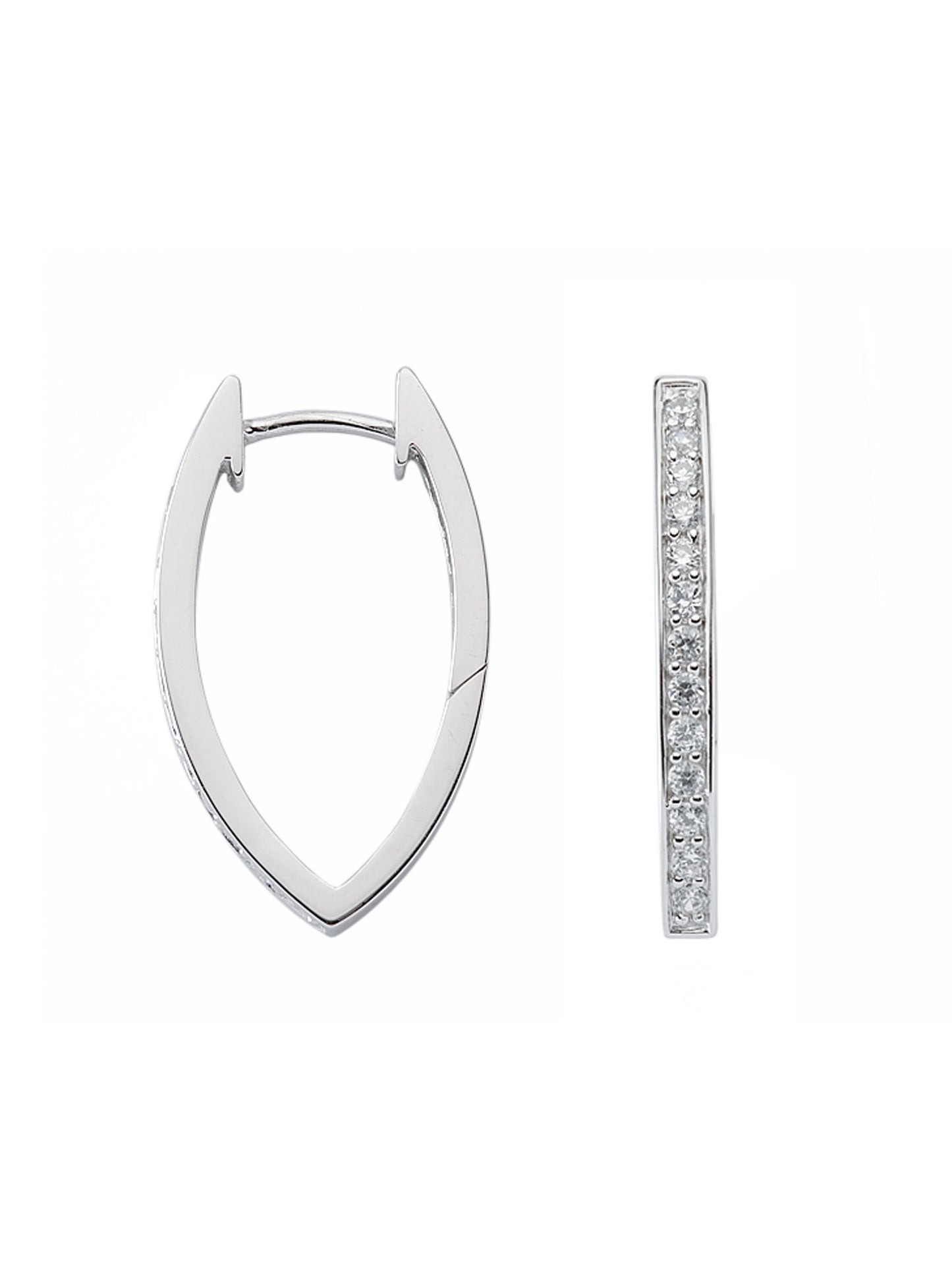 Adelia´s 925 Silber Ohrringe Creolen mit Zirkonia