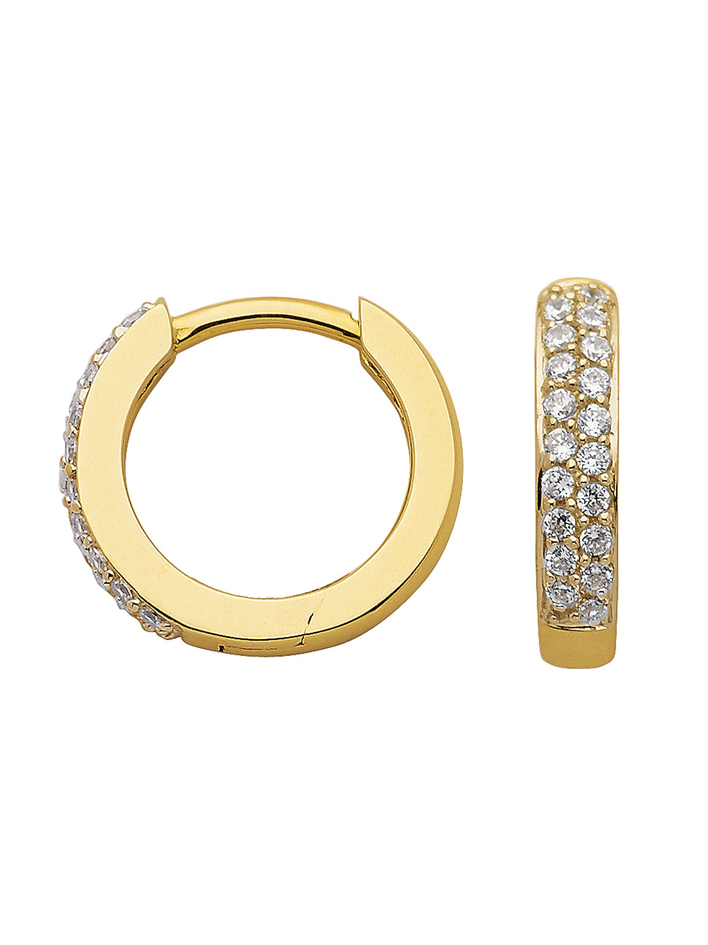 Adelia´s 333 Gold Ohrringe Creolen mit Zirkonia Ø 13,1 mm