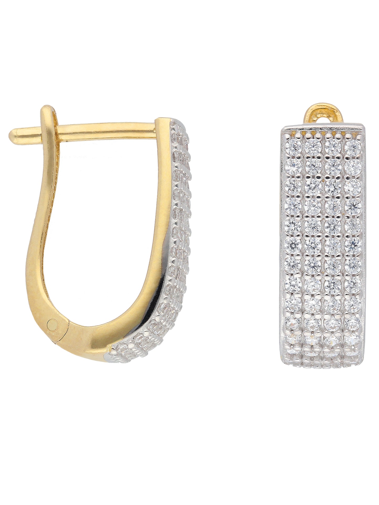 Adelia´s 333 Gold Ohrringe Creolen mit Zirkonia