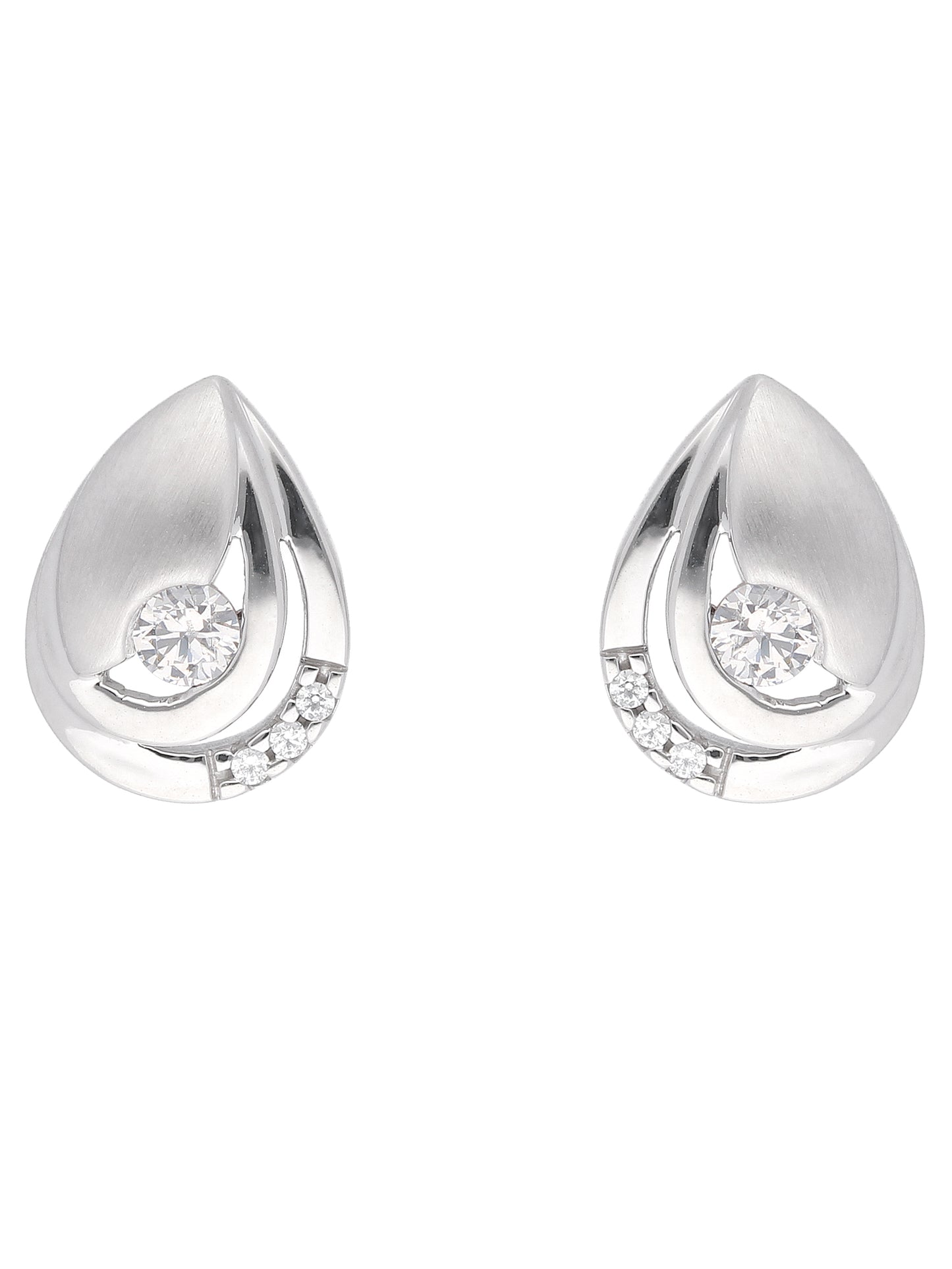 Adelia´s 333 Weißgold Ohrringe Ohrstecker mit Zirkonia