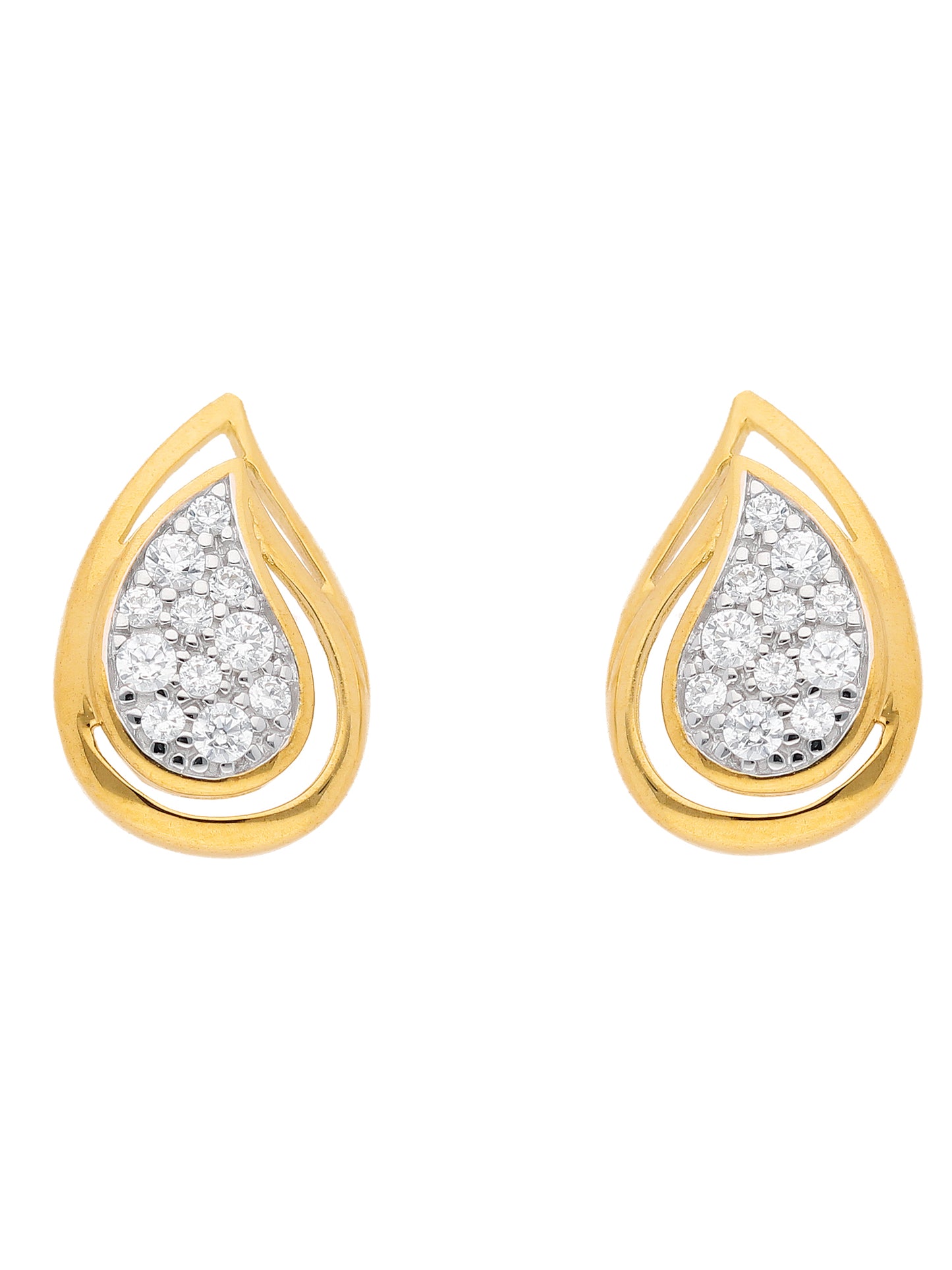Adelia´s 333 Gold Ohrringe Ohrstecker mit Zirkonia