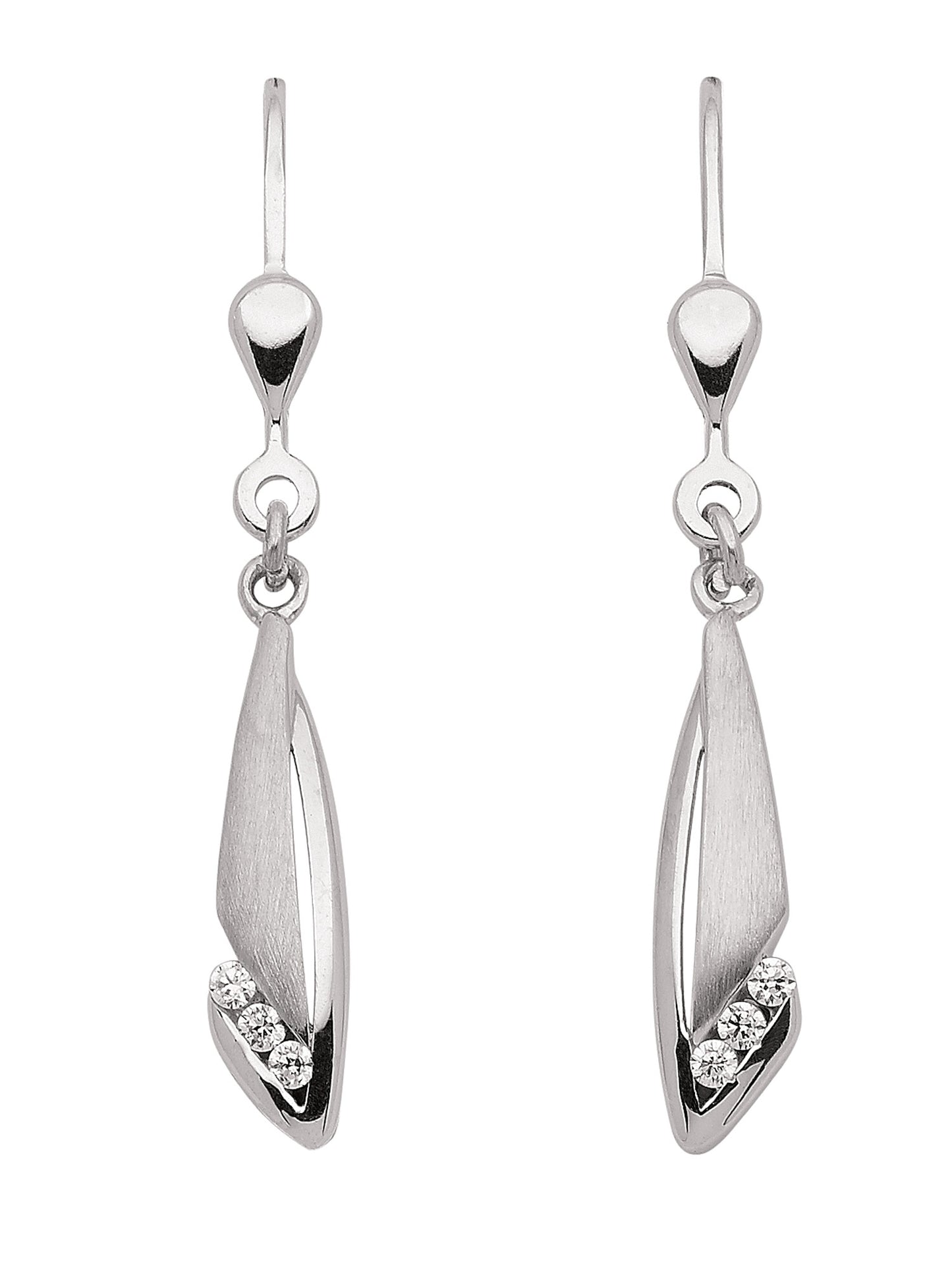 Adelia´s 925 Silber Ohrringe Ohrhänger mit Zirkonia