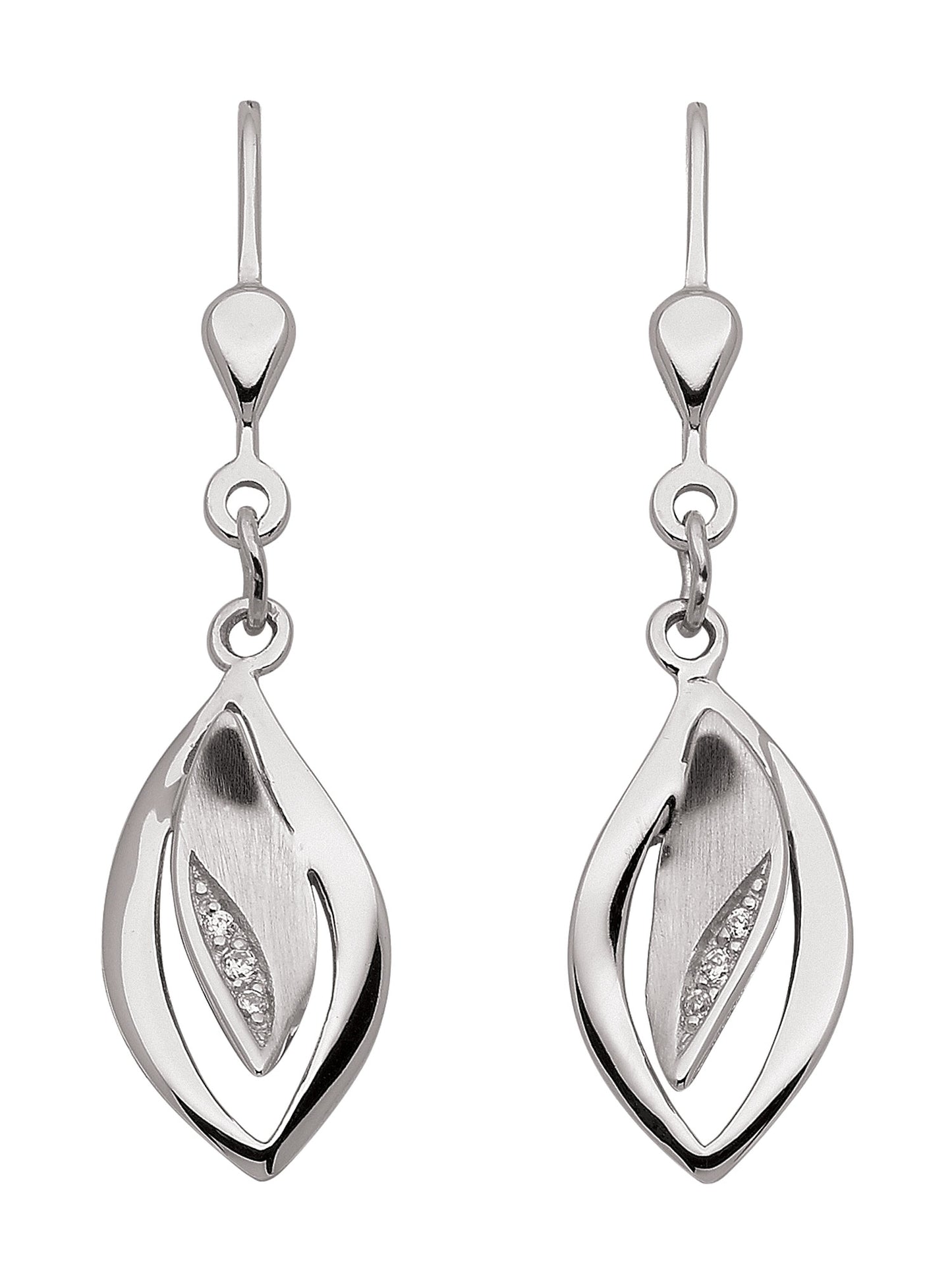 Adelia´s 925 Silber Ohrringe Ohrhänger mit Zirkonia