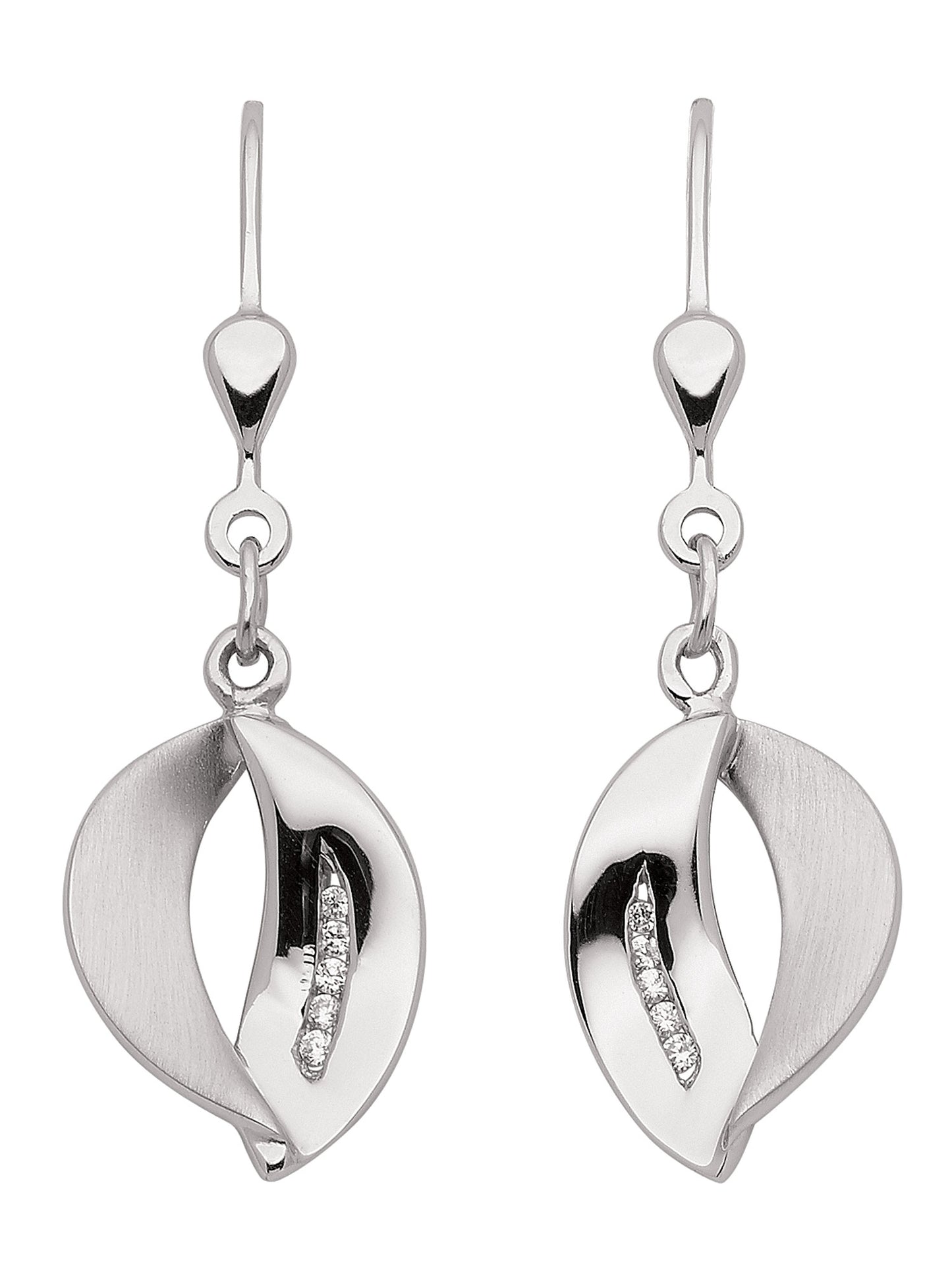 Adelia´s 925 Silber Ohrringe Ohrhänger mit Zirkonia