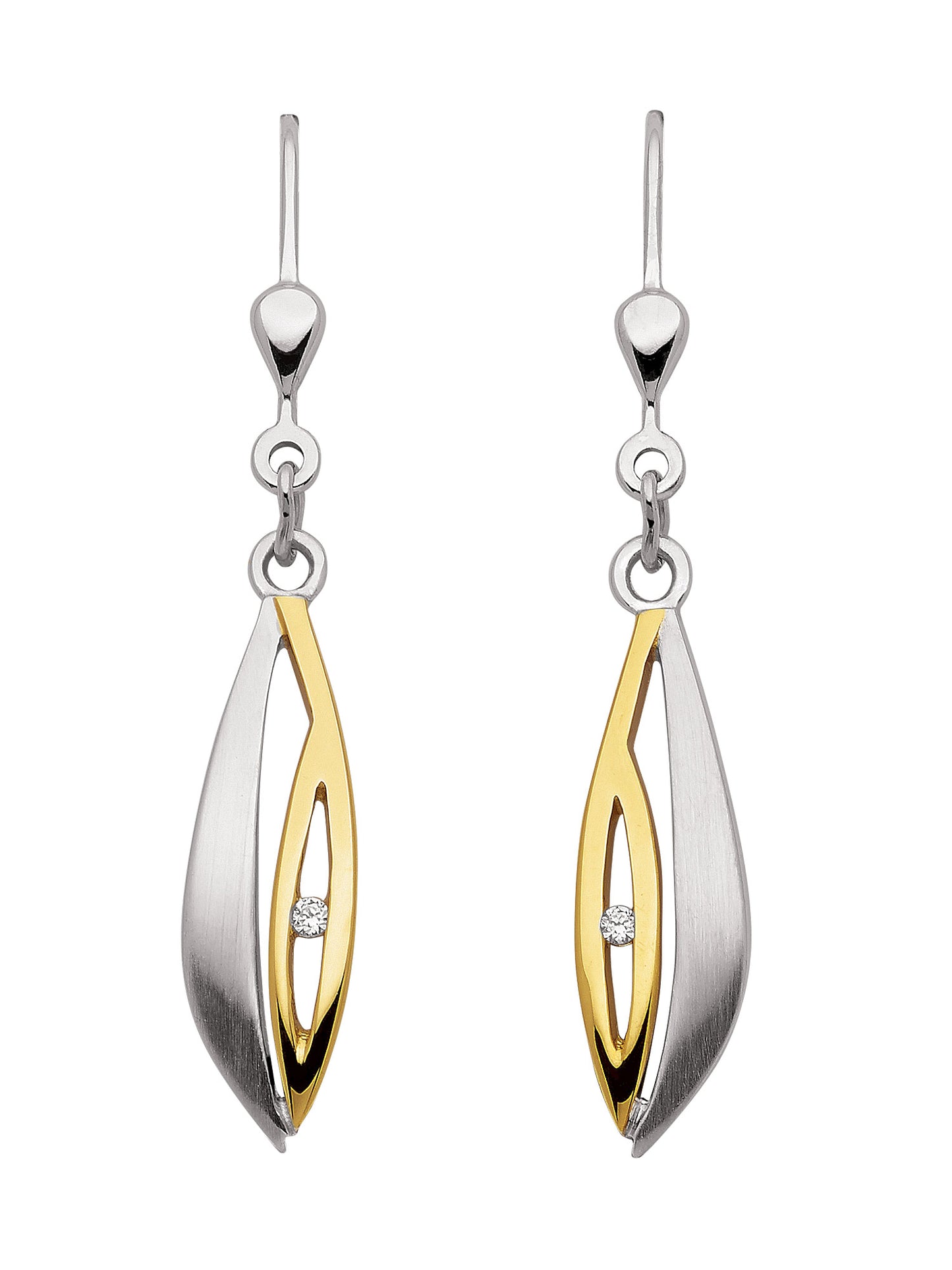 Adelia´s 925 Silber Ohrringe Ohrhänger mit Zirkonia