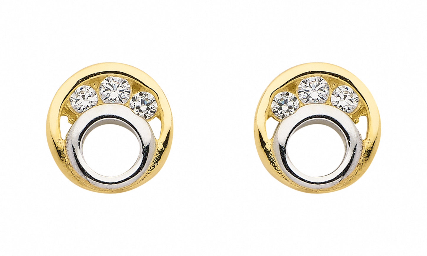 Adelia´s 333 Gold Ohrringe Ohrstecker mit Zirkonia