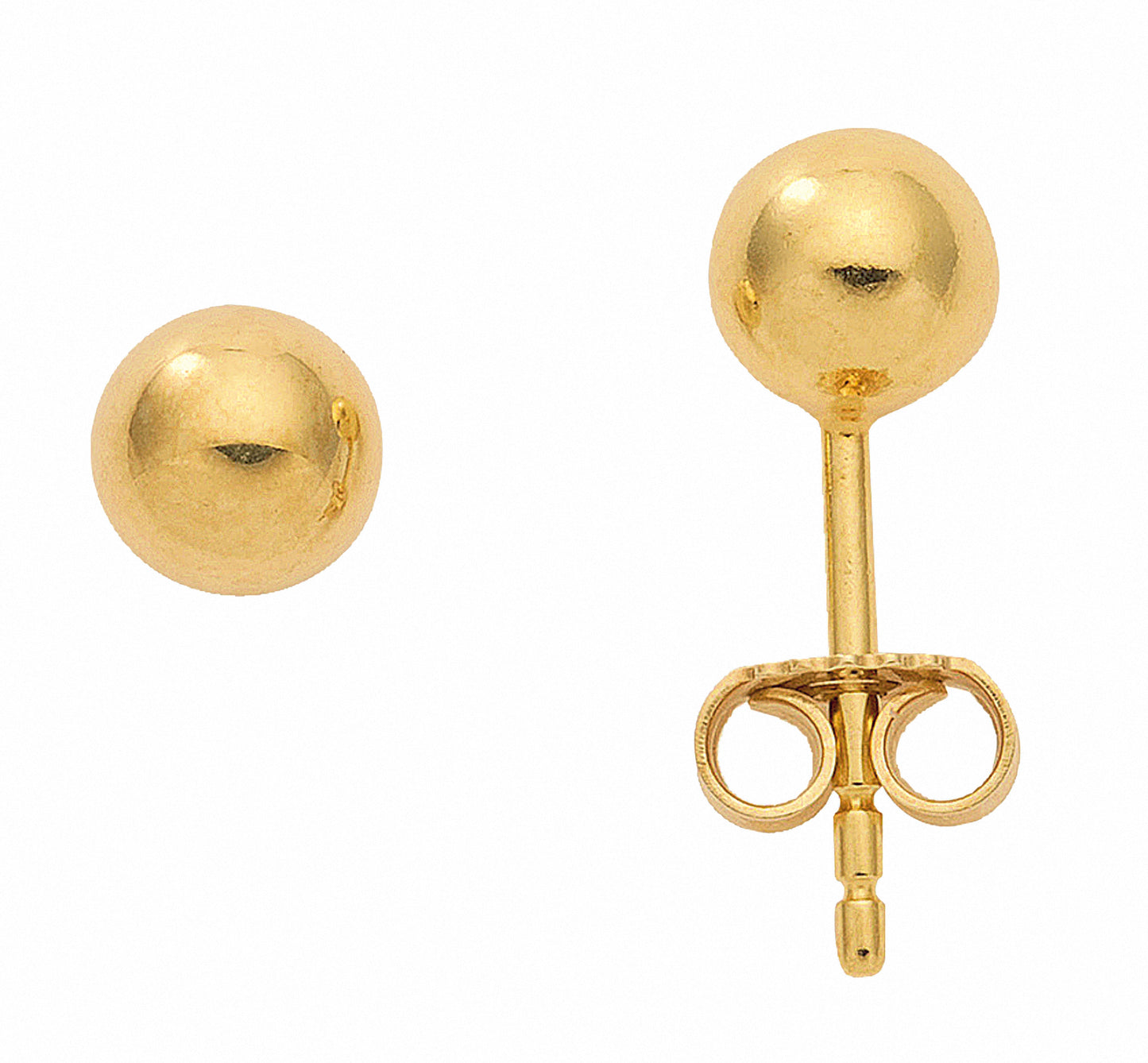 Adelia´s 585 Gold Ohrringe Ohrstecker Ø 5 mm