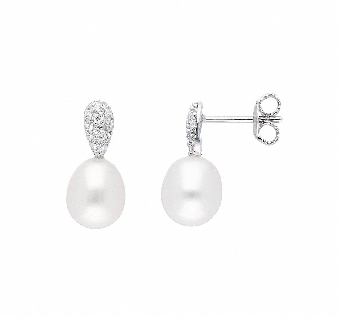 Adelia´s 925 Silber Ohrringe Ohrstecker mit Zirkonia