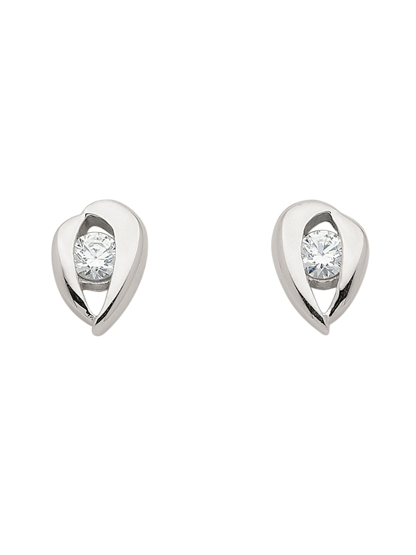 Adelia´s 333 Weißgold Ohrringe Ohrstecker mit Zirkonia