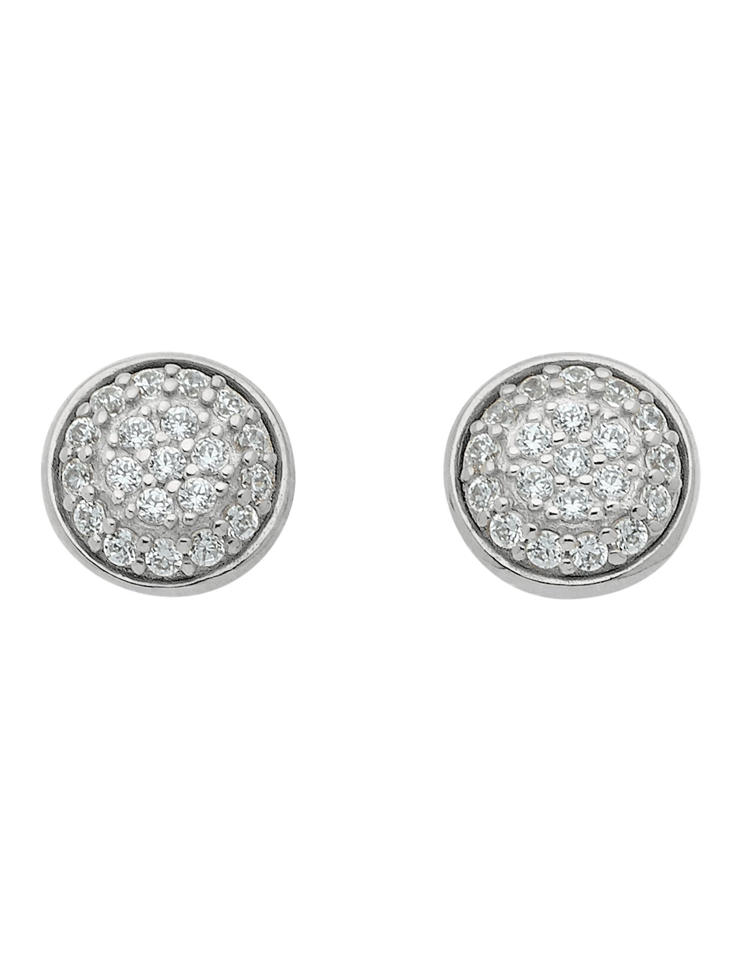 Adelia´s 333 Weißgold Ohrringe Ohrstecker mit Zirkonia