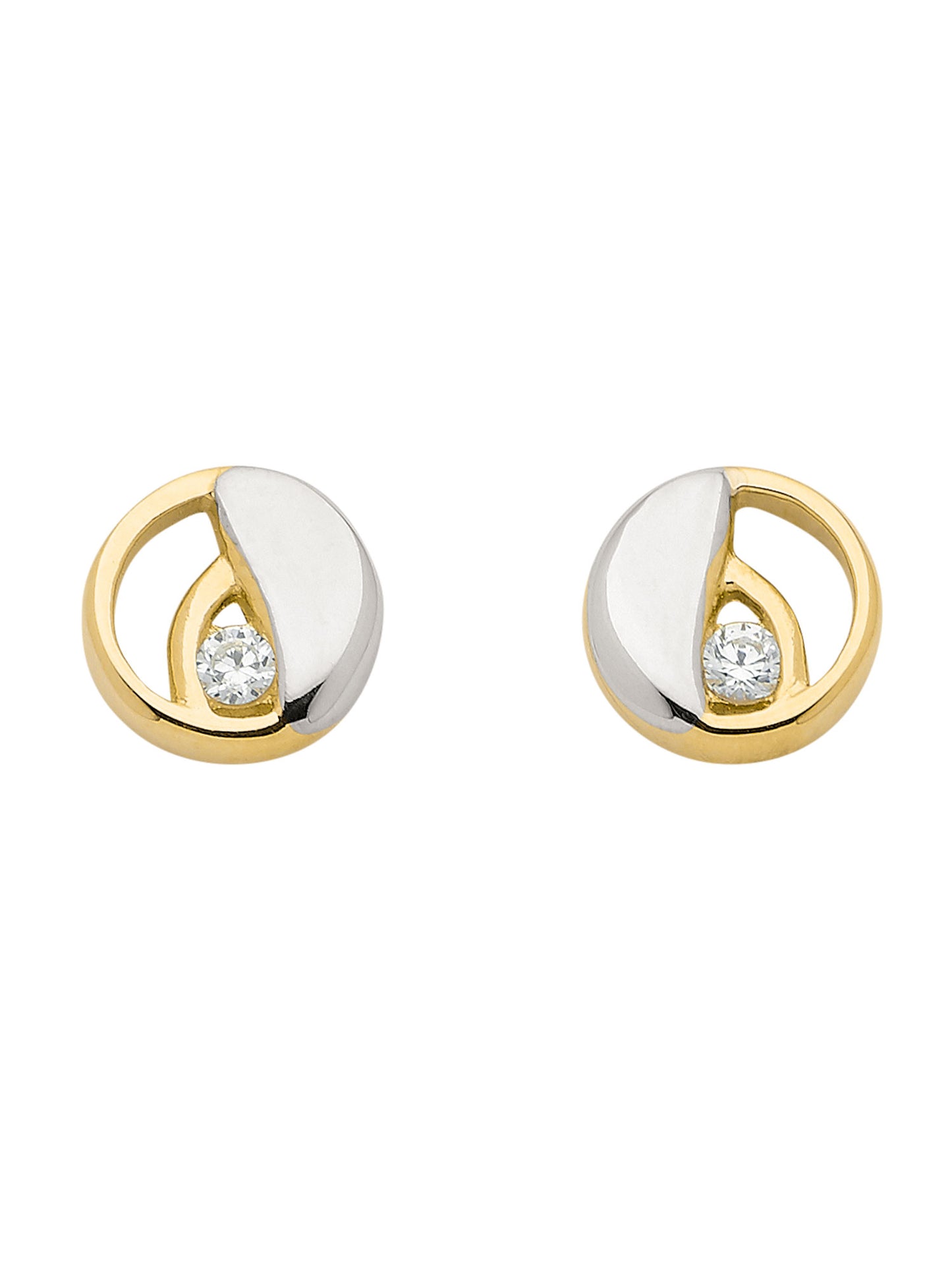 Adelia´s 333 Gold Ohrringe Ohrstecker mit Zirkonia