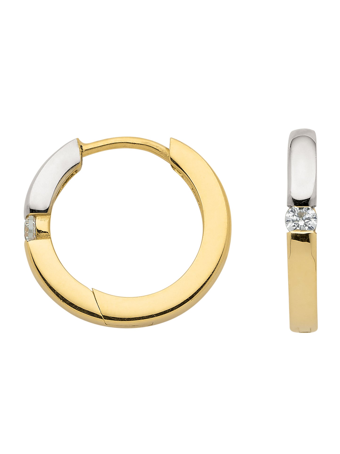 Adelia´s 333 Gold Ohrringe Creolen mit Zirkonia