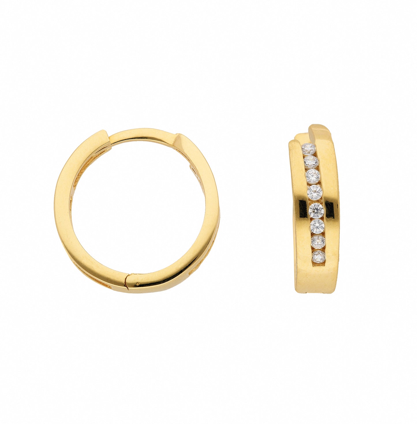 Adelia´s 333 Gold Ohrringe Creolen mit Zirkonia