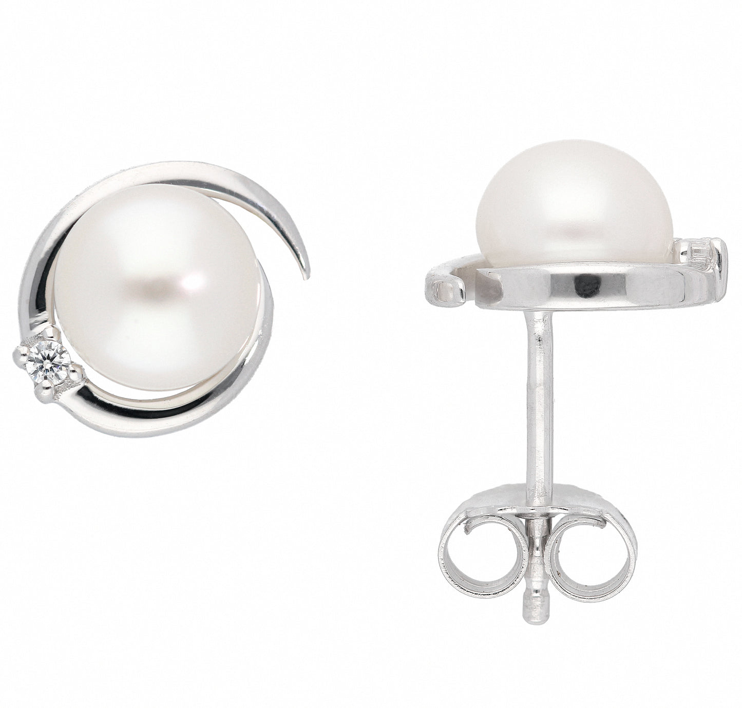 Adelia´s 925 Silber Ohrringe Ohrstecker mit Zirkonia