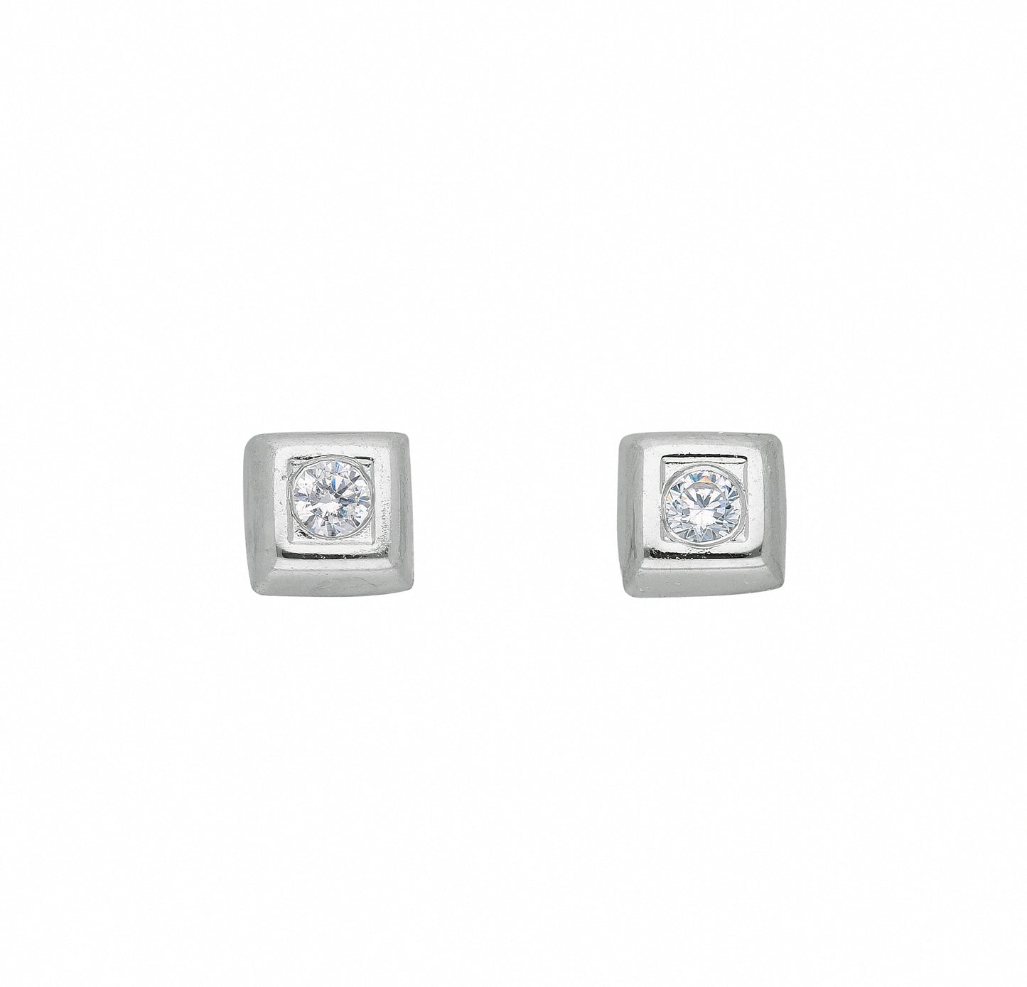 Adelia´s 925 Silber Ohrringe Ohrstecker mit Zirkonia