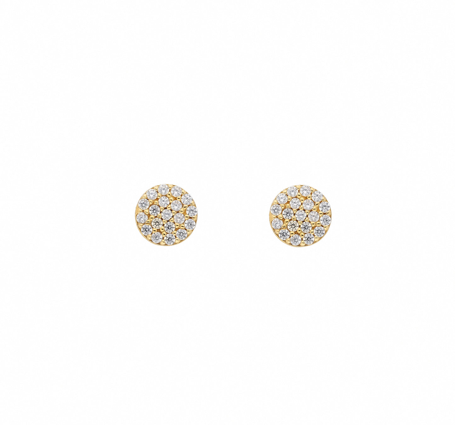 Adelia´s 333 Gold Ohrringe Ohrstecker mit Zirkonia Ø 6 mm