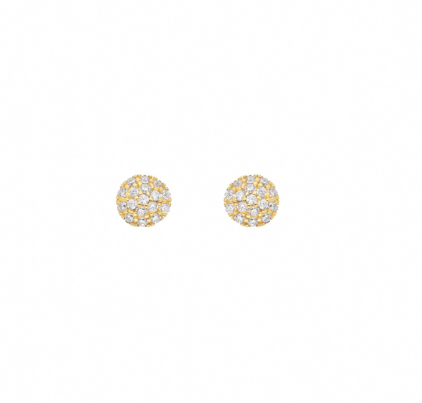 Adelia´s 585 Gold Ohrringe Ohrstecker mit Zirkonia Ø 5,5 mm
