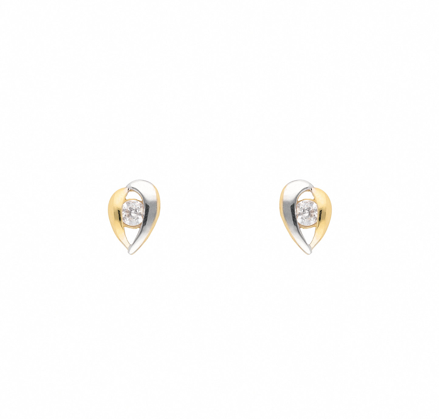 Adelia´s 585 Gold Ohrringe Ohrstecker mit Zirkonia