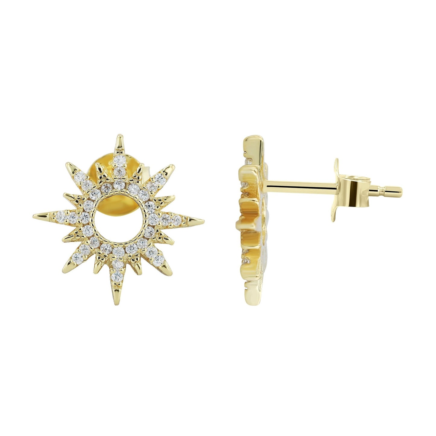 Damen Ohrringe – Ohrstecker aus 925 Silber mit Zirkonia