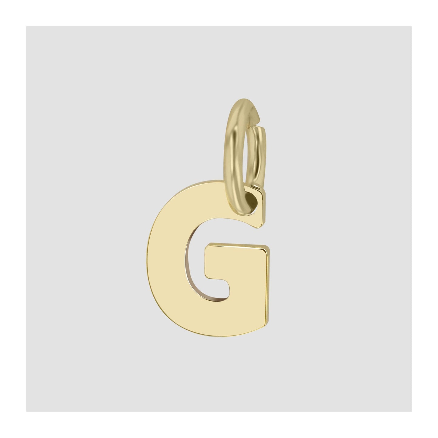 Unisex Anhänger – Buchstabe N Buchstabenanhänger aus 375 Gold