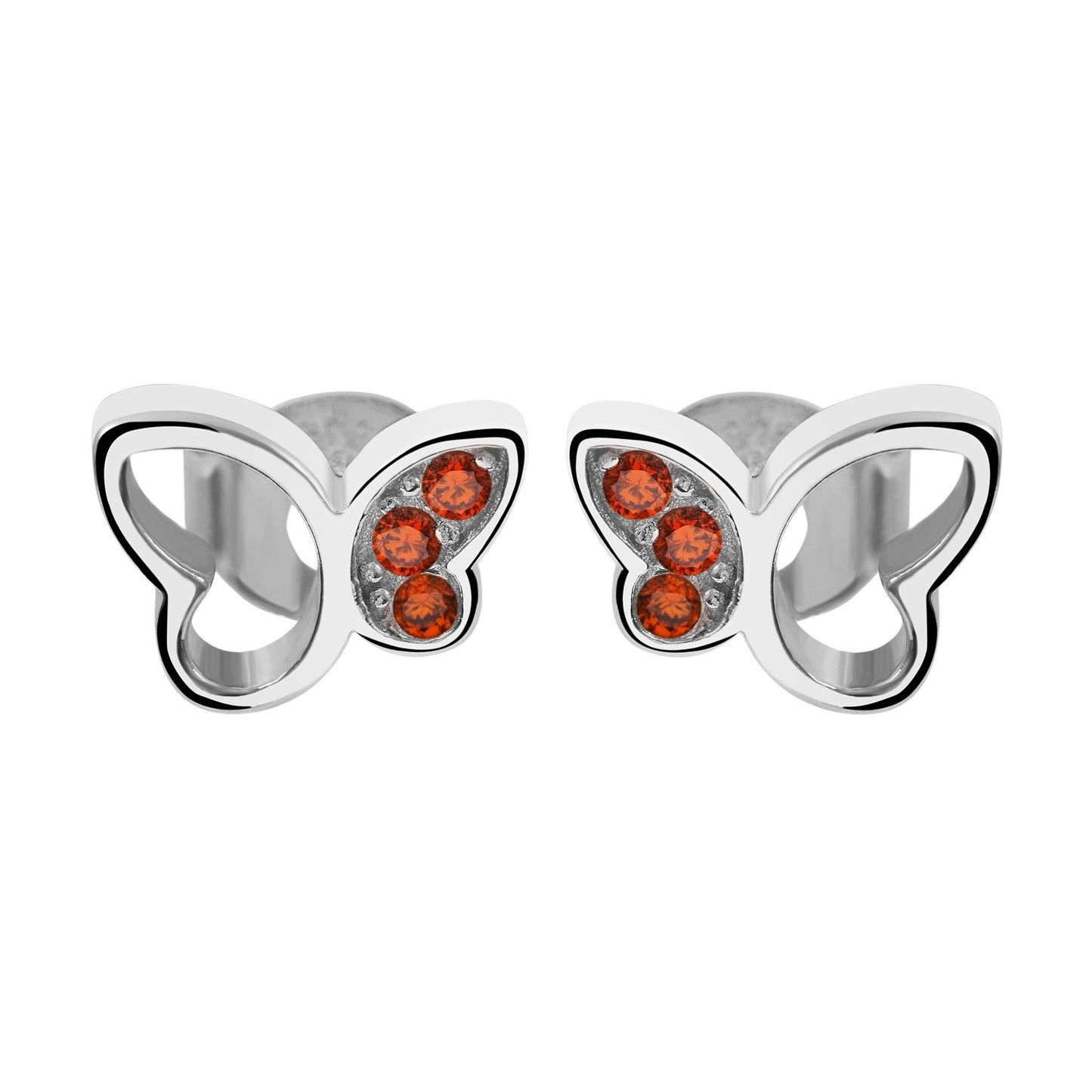 Mädchen Ohrringe – Ohrstecker aus 925 Silber mit Zirkonia