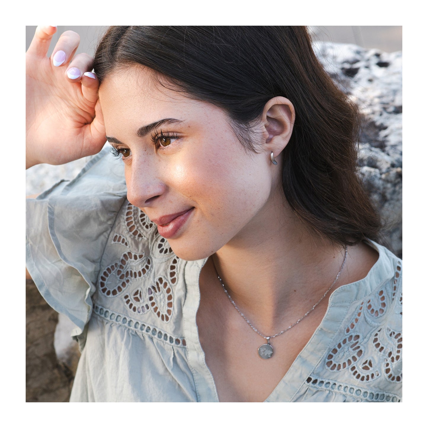 Damen Ohrringe – Creole aus 925 Silber