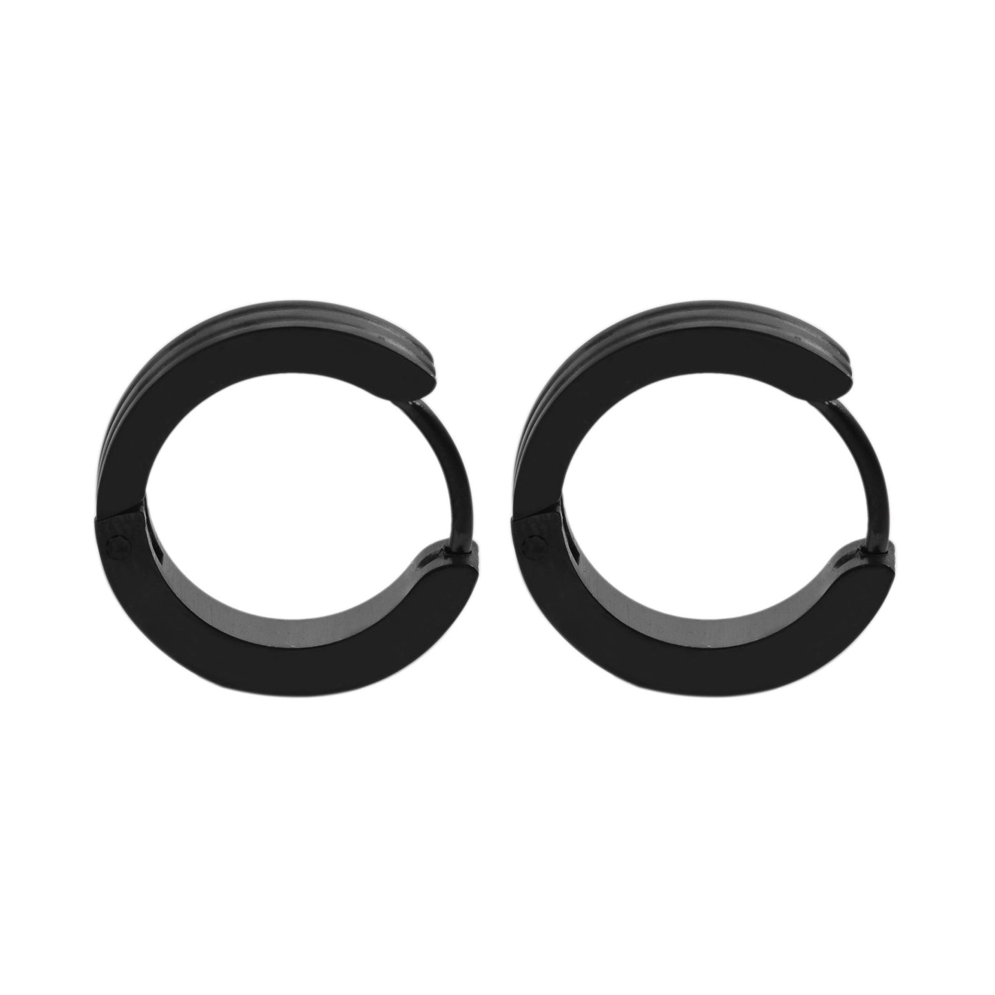 Damen Ohrringe – Klappcreole aus Edelstahl