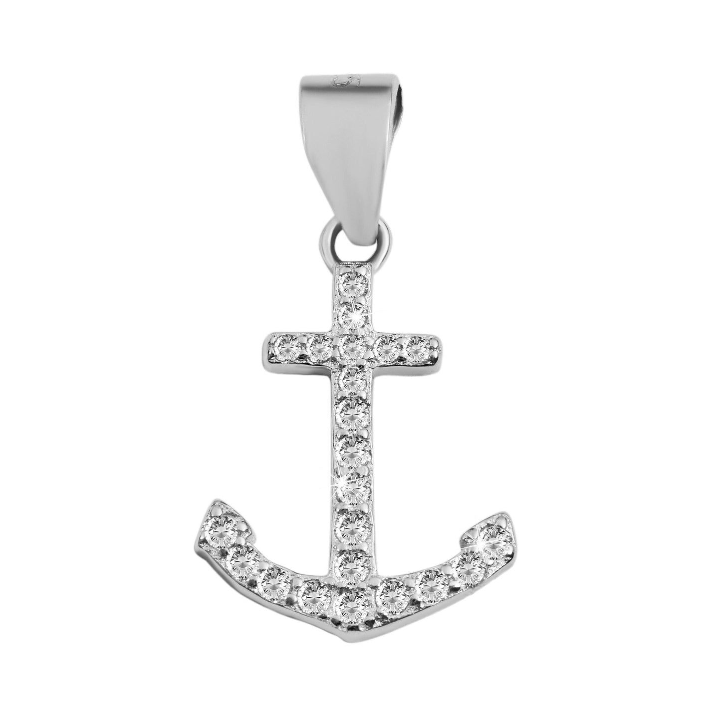 Damen Anhänger aus 925 Silber mit Zirkonia