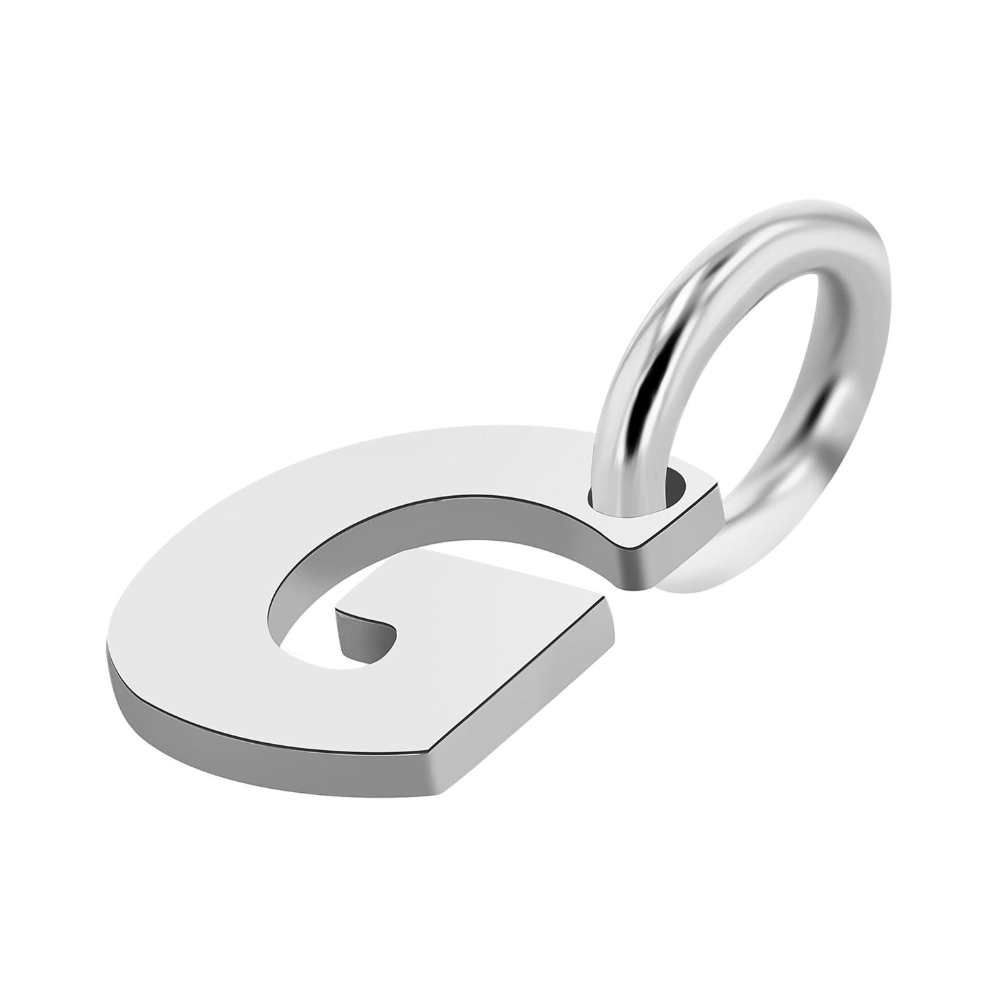 Unisex Anhänger – Buchstabe N Buchstabenanhänger aus 925 Silber