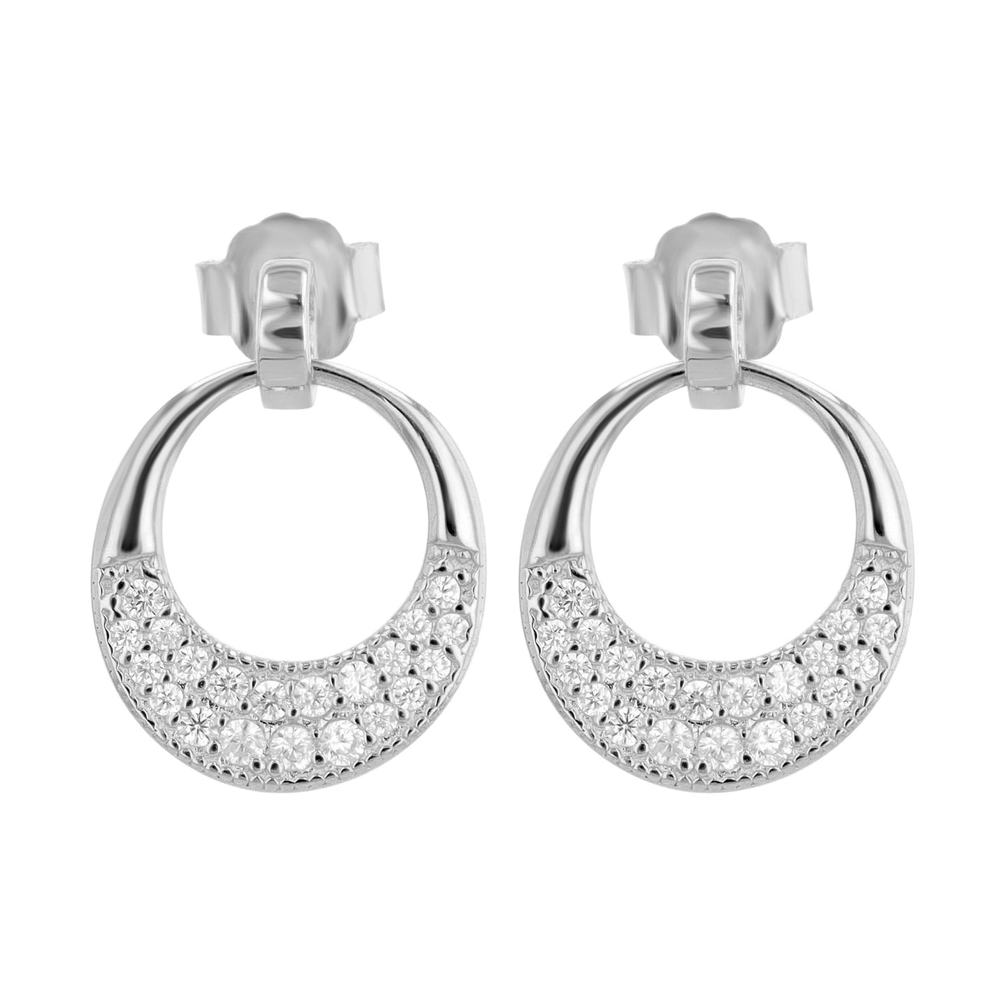 Damen Ohrringe – Ohrstecker aus 925 Silber mit Zirkonia