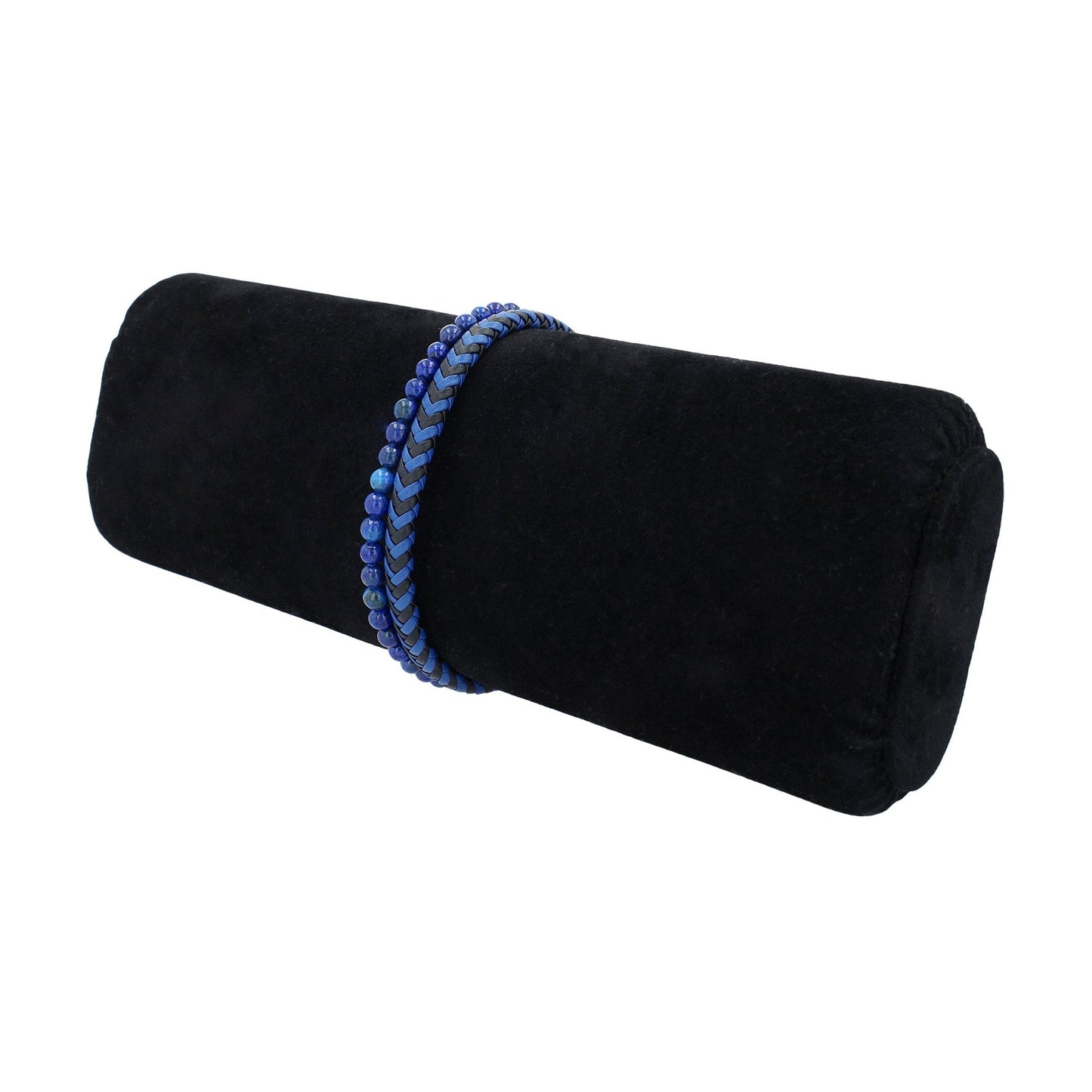 Unisex Armband aus Leder mit Perle 21,5 cm